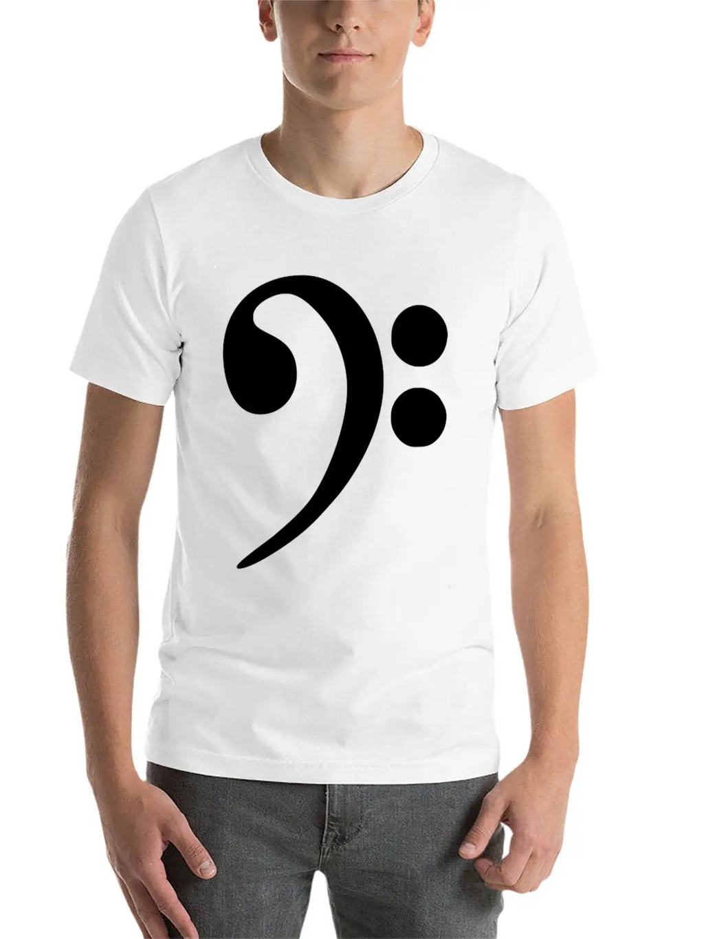 Bass Cleff Funny Stylish Everyday T-Shirt – Unisex Basic Cotton Tee