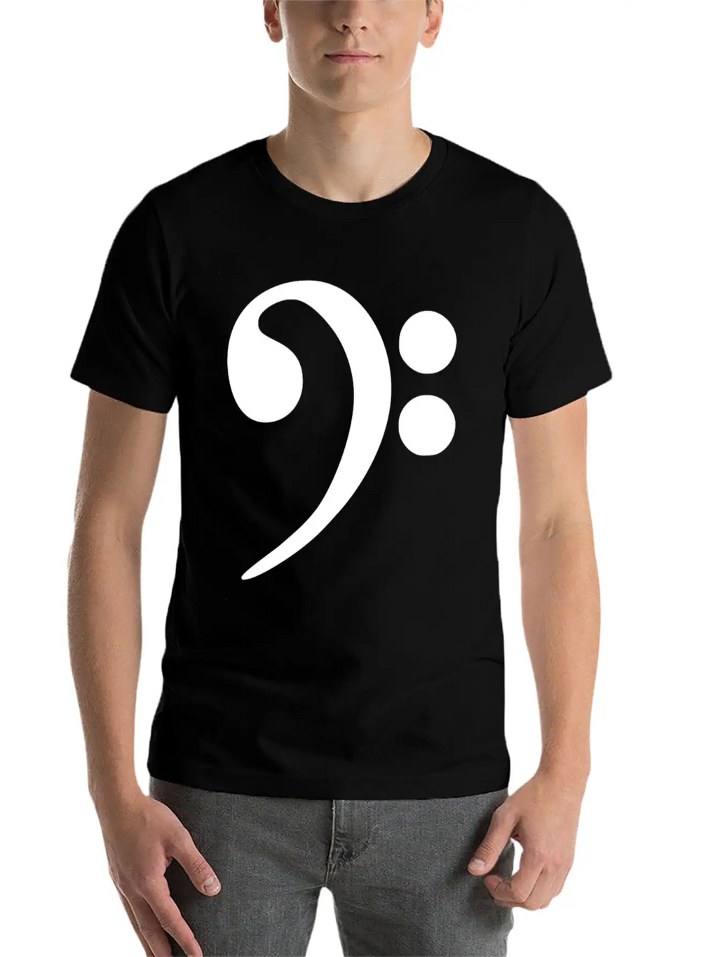 Bass Cleff Funny Stylish Everyday T-Shirt – Unisex Basic Cotton Tee