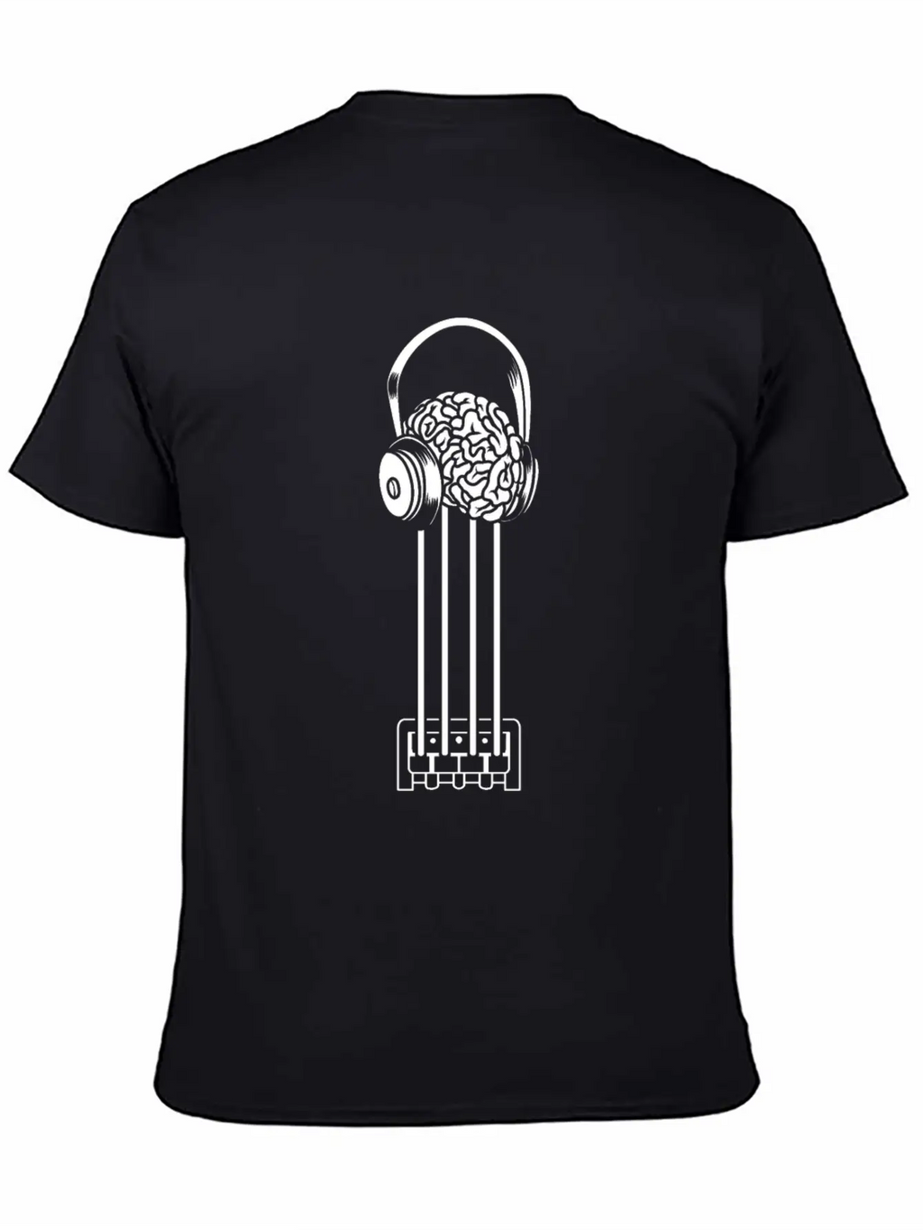 Bass Guitar Bassist Brain Essential Cotton Tee For Daily Outfits – Unisex Style