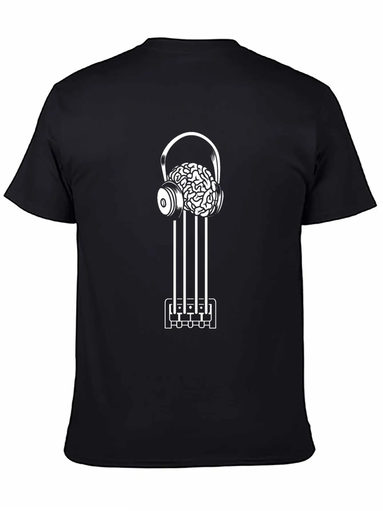 Bass Guitar Bassist Brain Essential Cotton Tee For Daily Outfits – Unisex Style