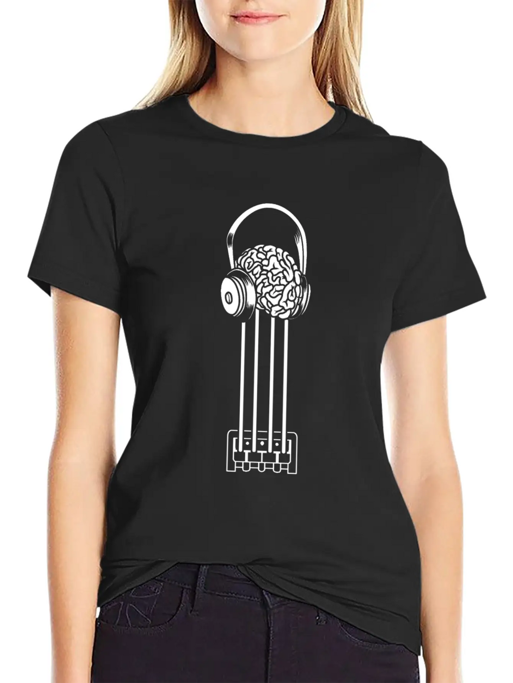 Bass Guitar Bassist Brain Essential Cotton Tee For Daily Outfits – Unisex Style