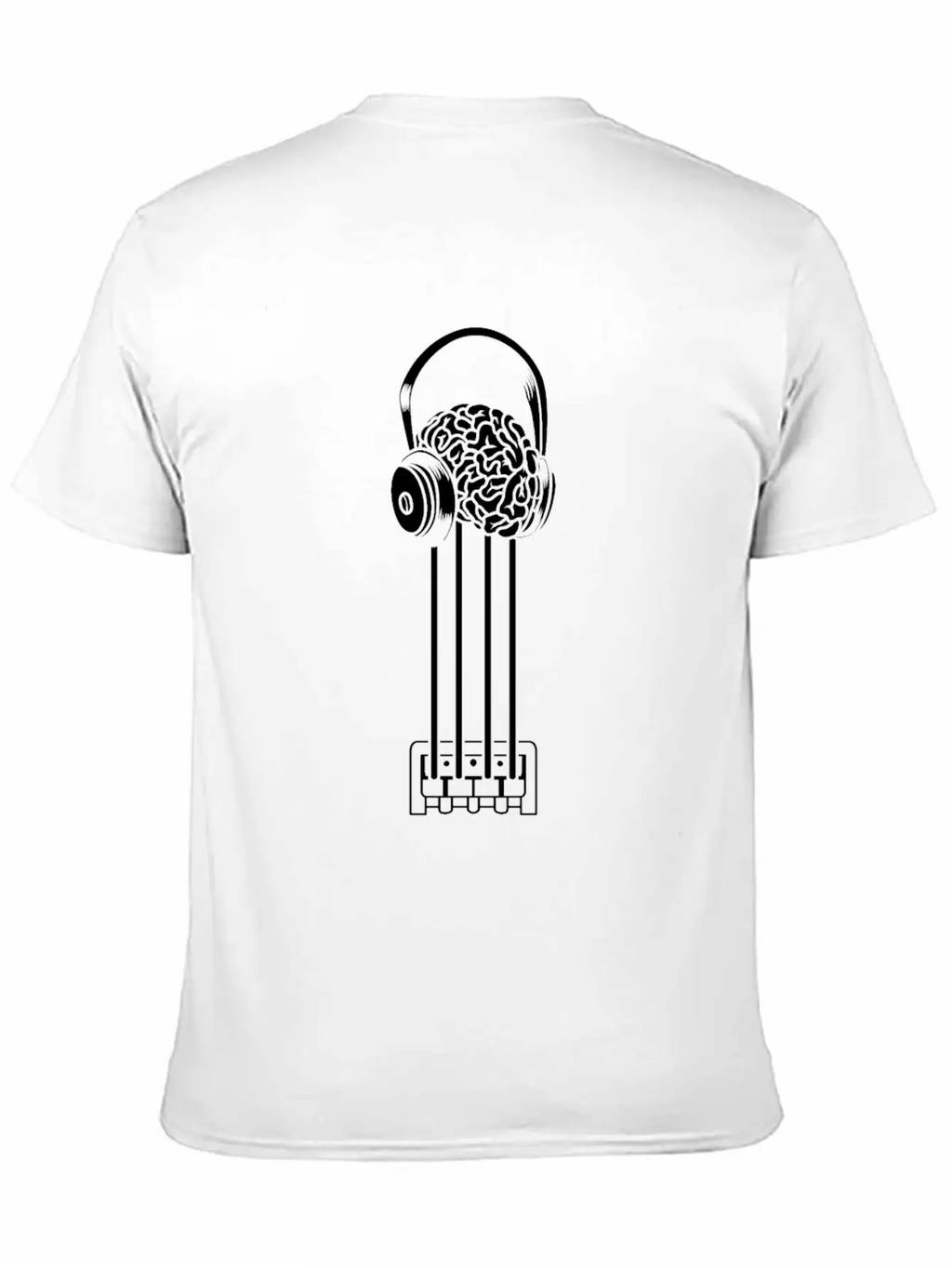 Bass Guitar Bassist Brain Essential Cotton Tee For Daily Outfits – Unisex Style
