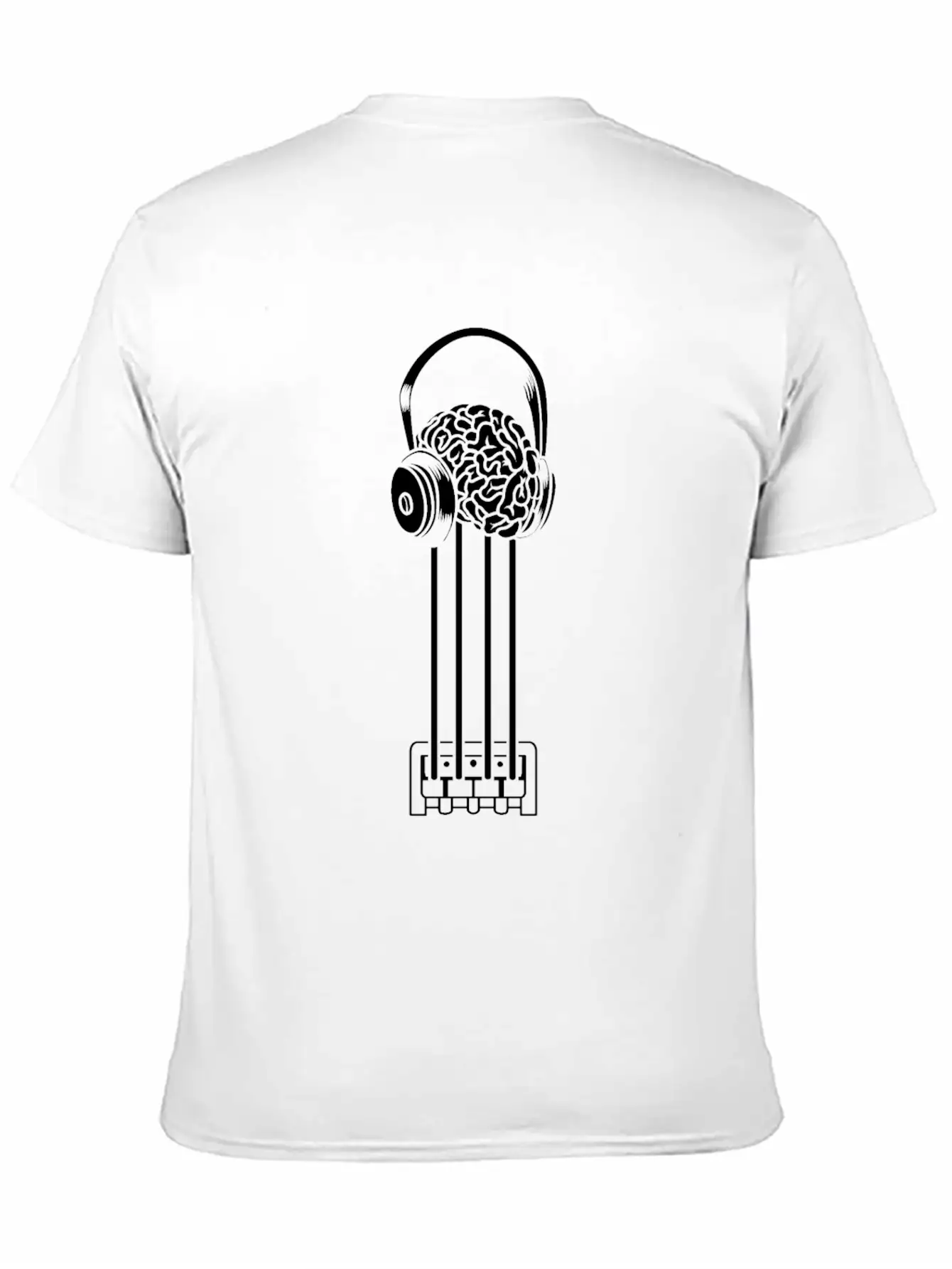 Bass Guitar Bassist Brain Essential Cotton Tee For Daily Outfits – Unisex Style