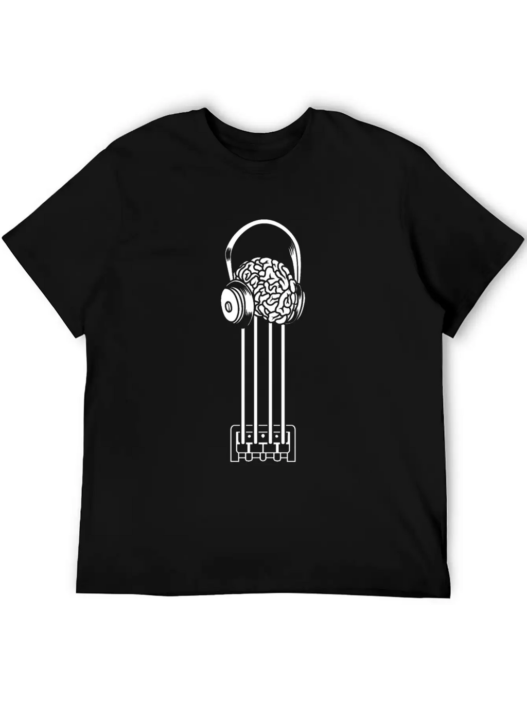 Bass Guitar Bassist Brain Essential Cotton Tee For Daily Outfits – Unisex Style