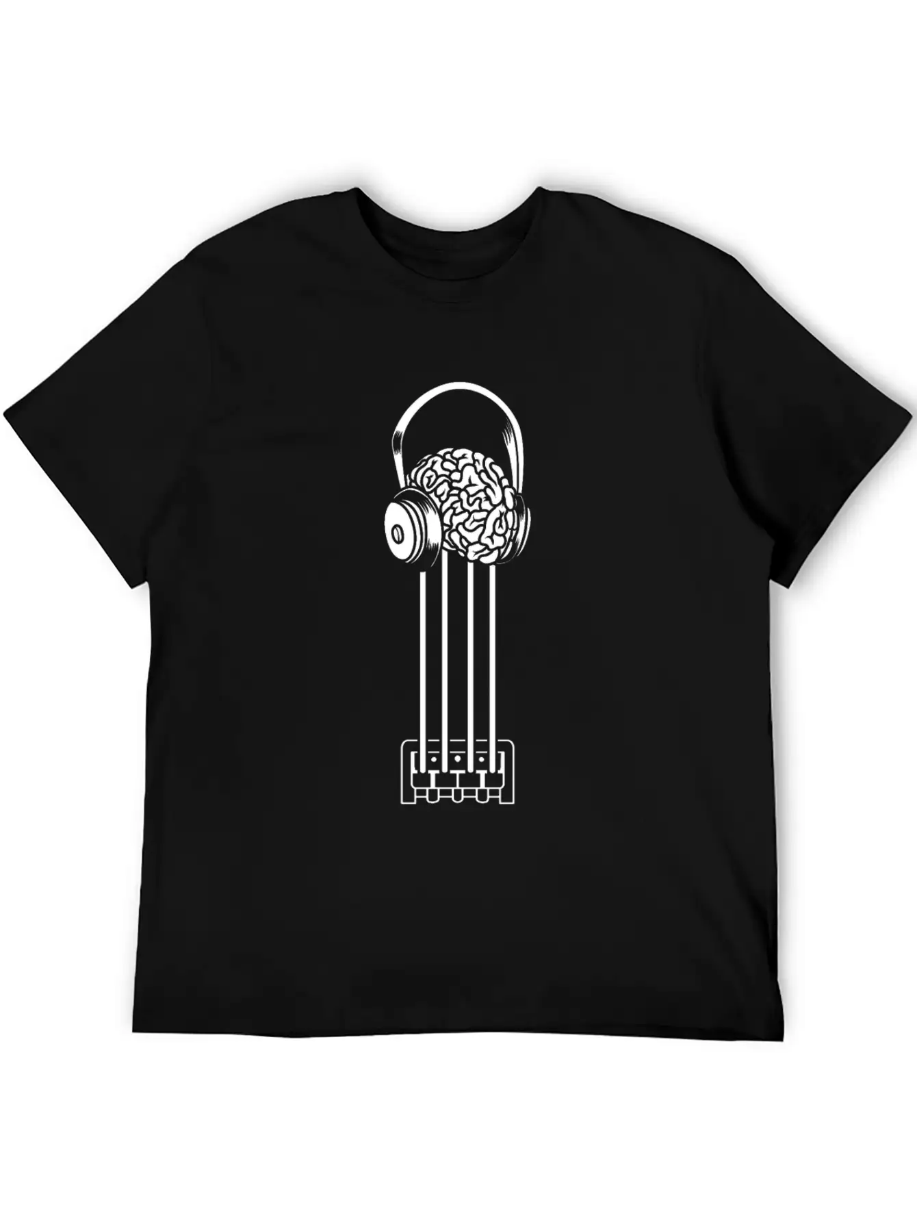 Bass Guitar Bassist Brain Essential Cotton Tee For Daily Outfits – Unisex Style