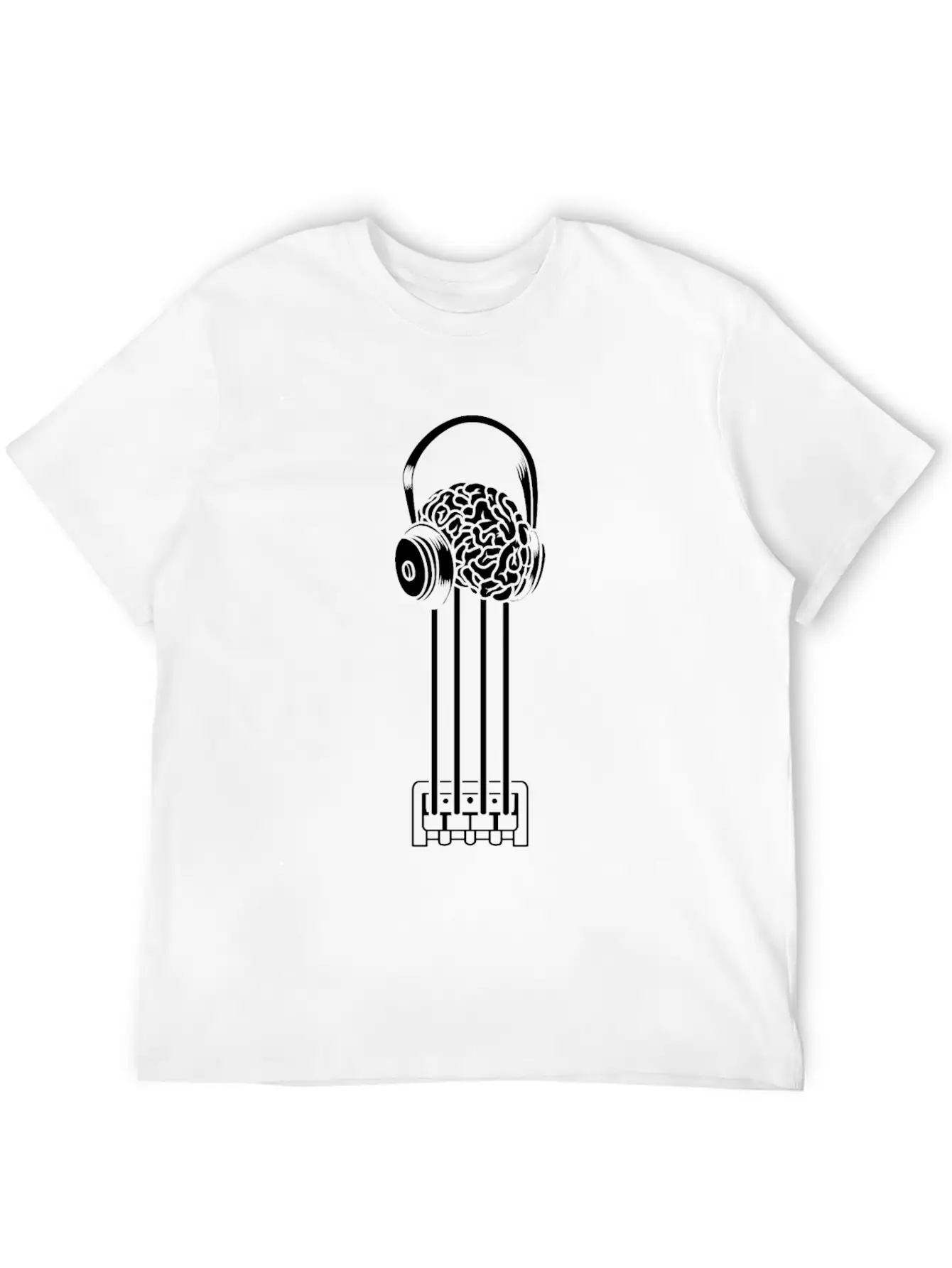 Bass Guitar Bassist Brain Essential Cotton Tee For Daily Outfits – Unisex Style