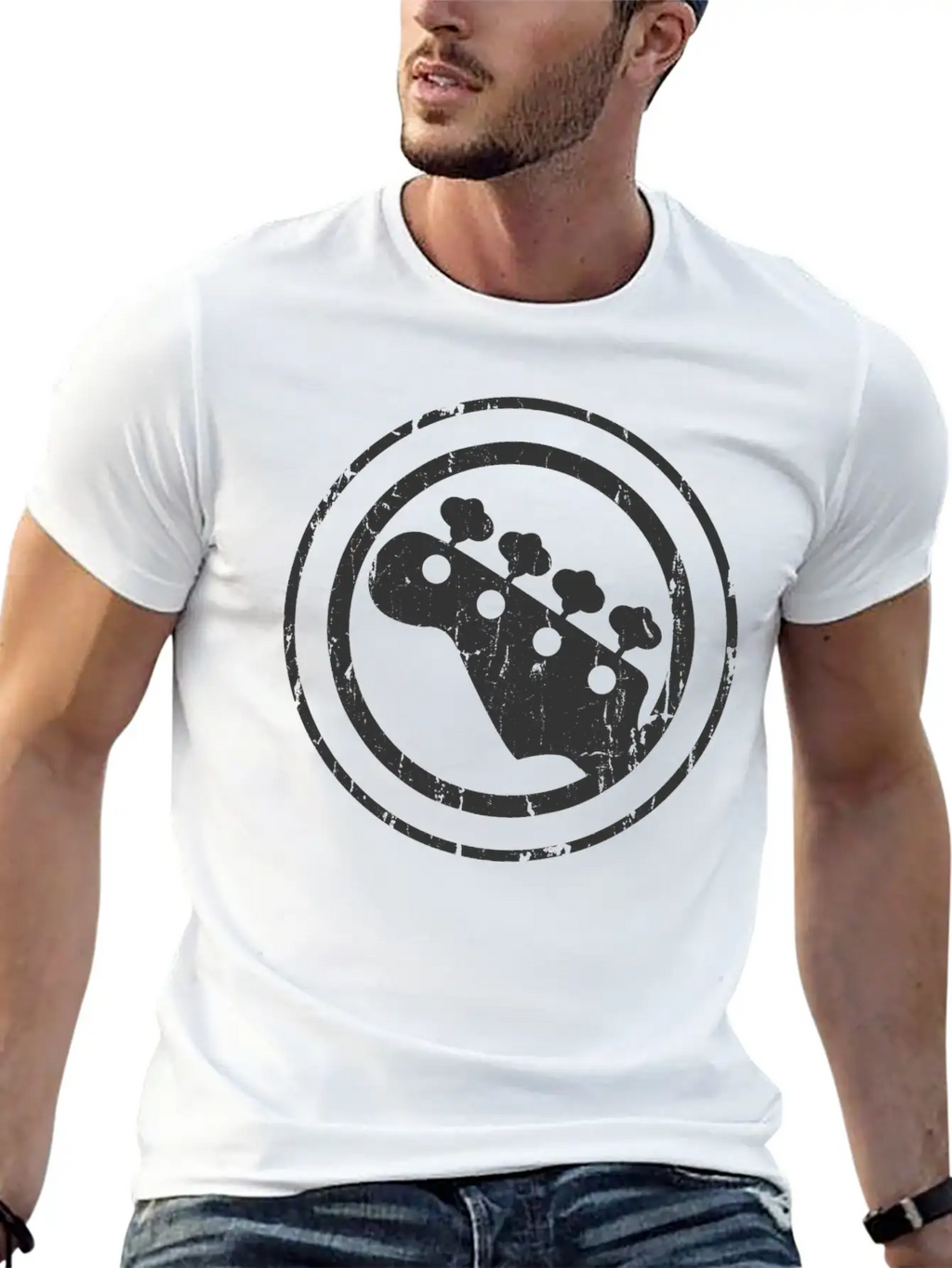 Bass Logo - Bassist Gift Essential Cotton Tee For Daily Outfits – Unisex Style