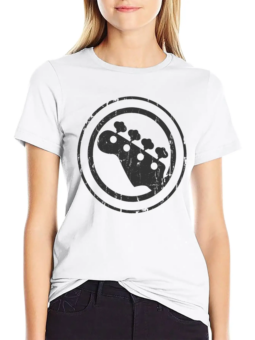 Bass Logo - Bassist Gift Essential Cotton Tee For Daily Outfits – Unisex Style