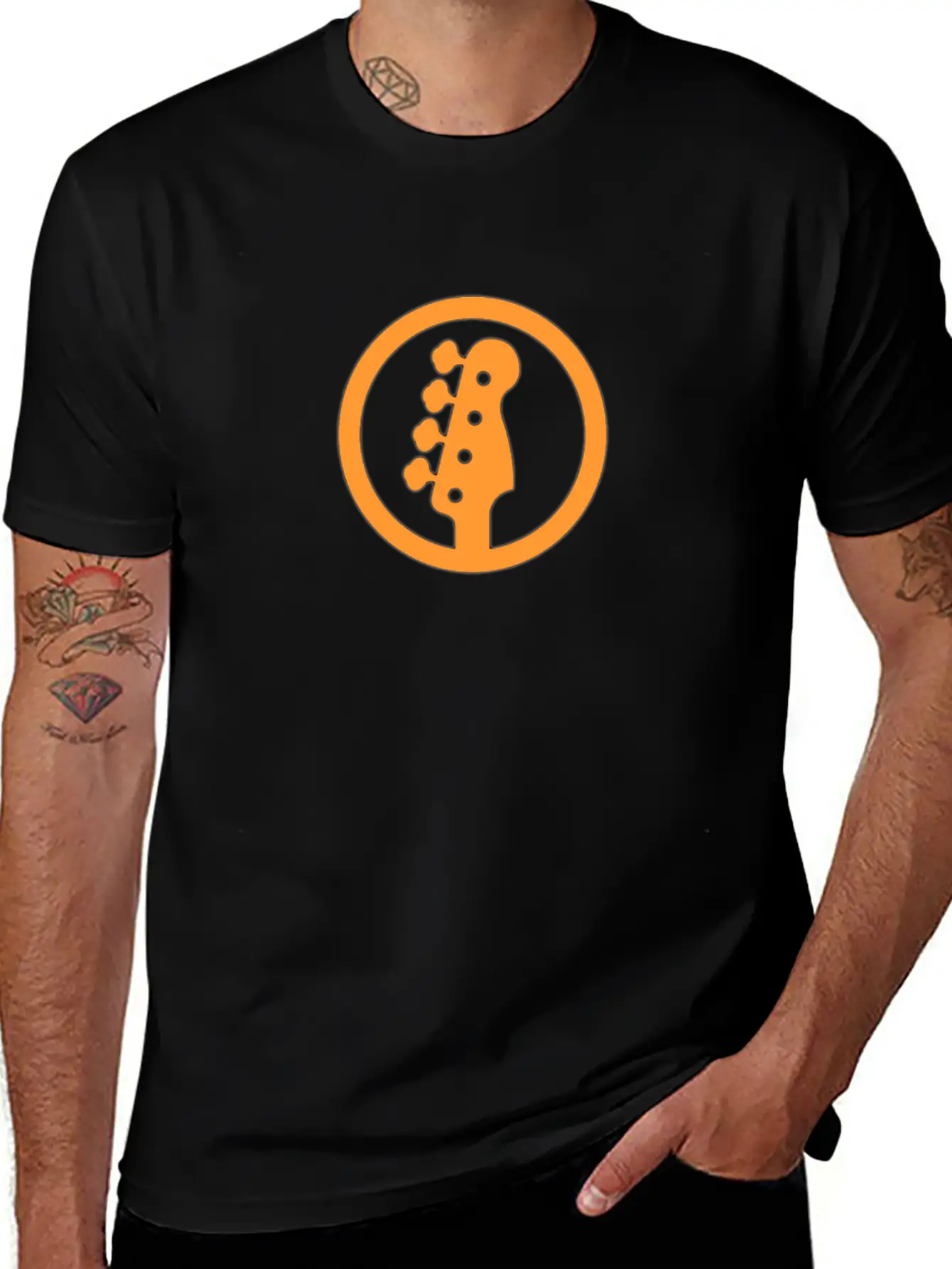 Bass Orange Timeless Short Sleeve Tee – Comfy And Minimalist Design