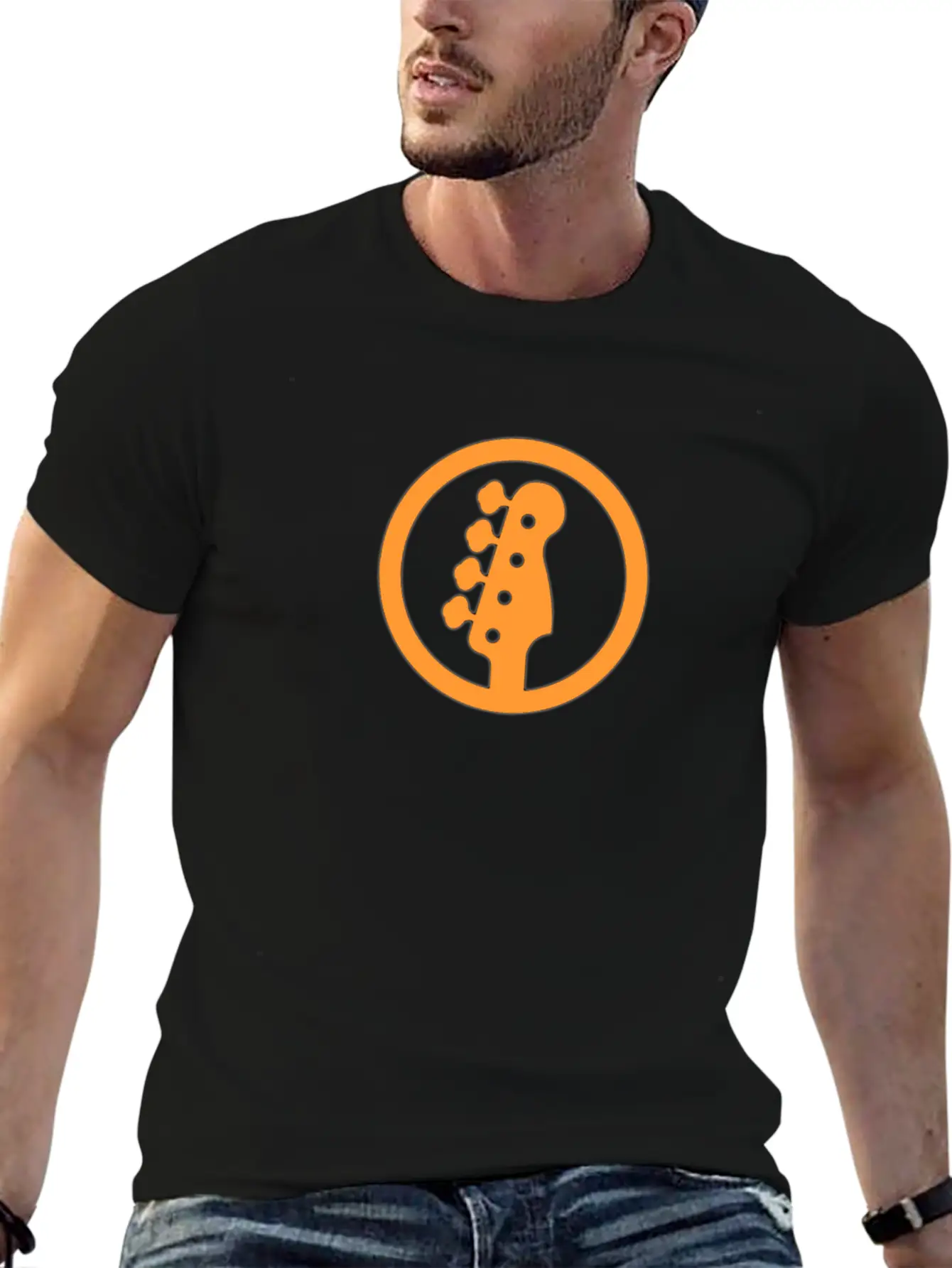 Bass Orange Timeless Short Sleeve Tee – Comfy And Minimalist Design