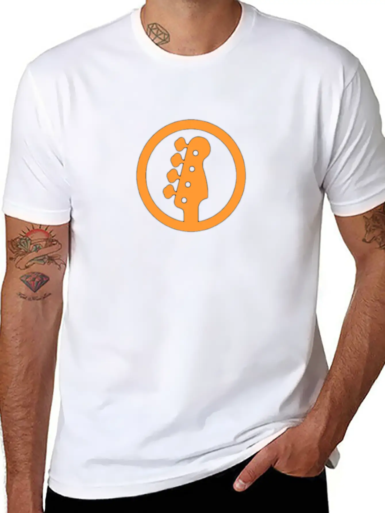 Bass Orange Timeless Short Sleeve Tee – Comfy And Minimalist Design