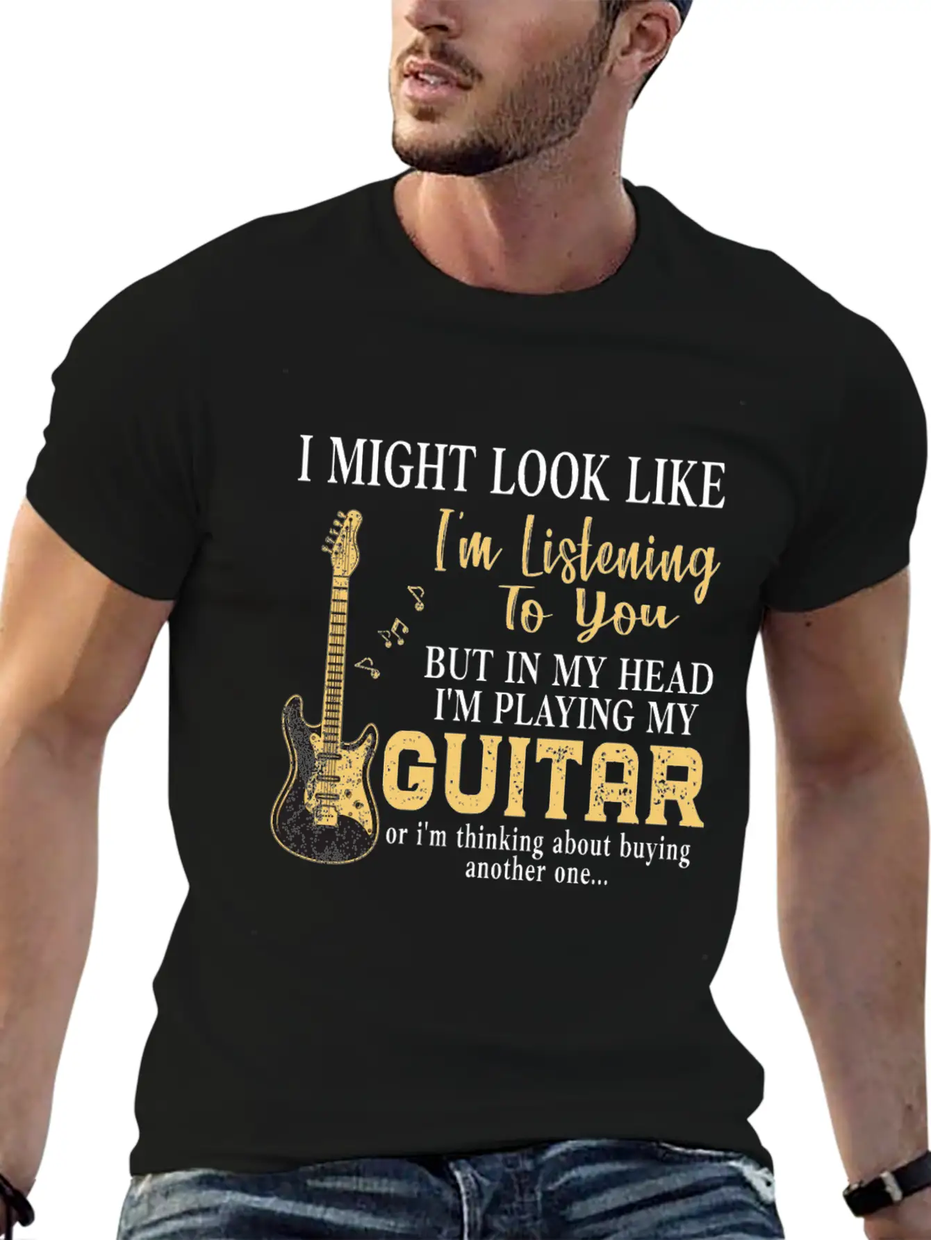 Bass Player Guitar Lover Funny Guitarist Gifts Breathable Graphic T-Shirt – Perfect For Casual Days