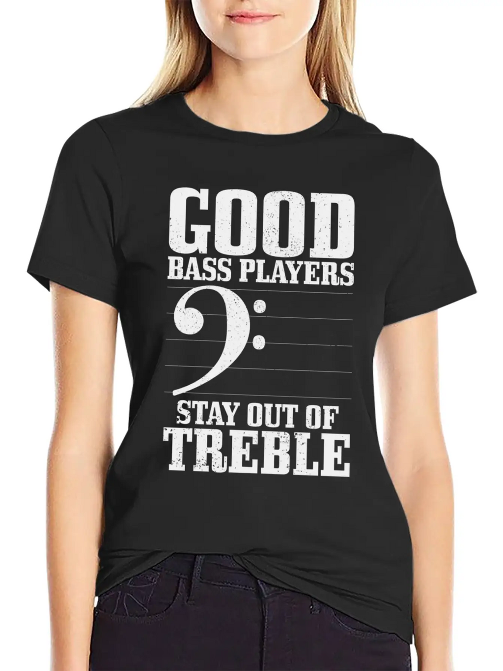 Bass Players Stay Out Of Treble Bassist Classic Cotton Tee – Unisex Comfort For Any Season