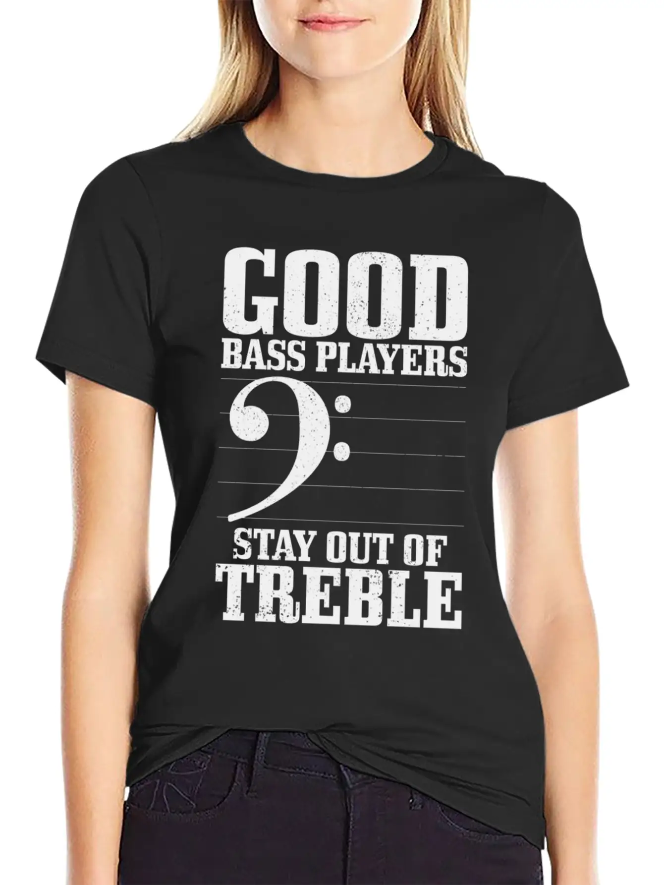 Bass Players Stay Out Of Treble Bassist Classic Cotton Tee – Unisex Comfort For Any Season