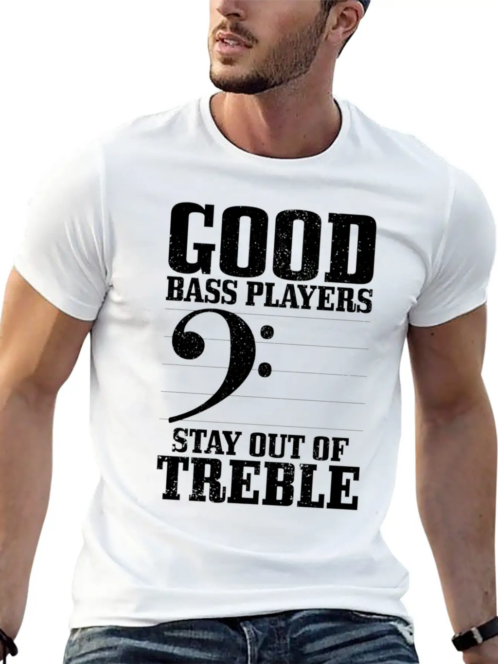 Bass Players Stay Out Of Treble Bassist Classic Cotton Tee – Unisex Comfort For Any Season