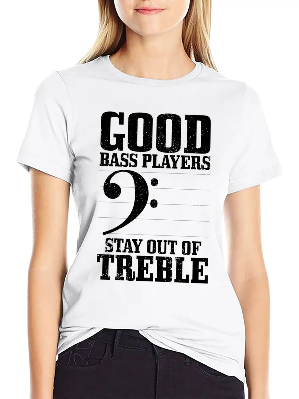 Bass Players Stay Out Of Treble Bassist Classic Cotton Tee – Unisex Comfort For Any Season