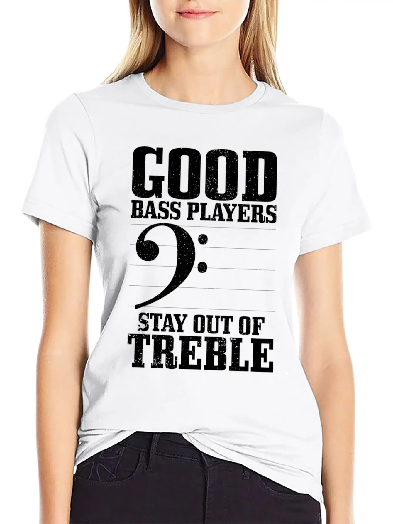 Bass Players Stay Out Of Treble Bassist Classic Cotton Tee – Unisex Comfort For Any Season