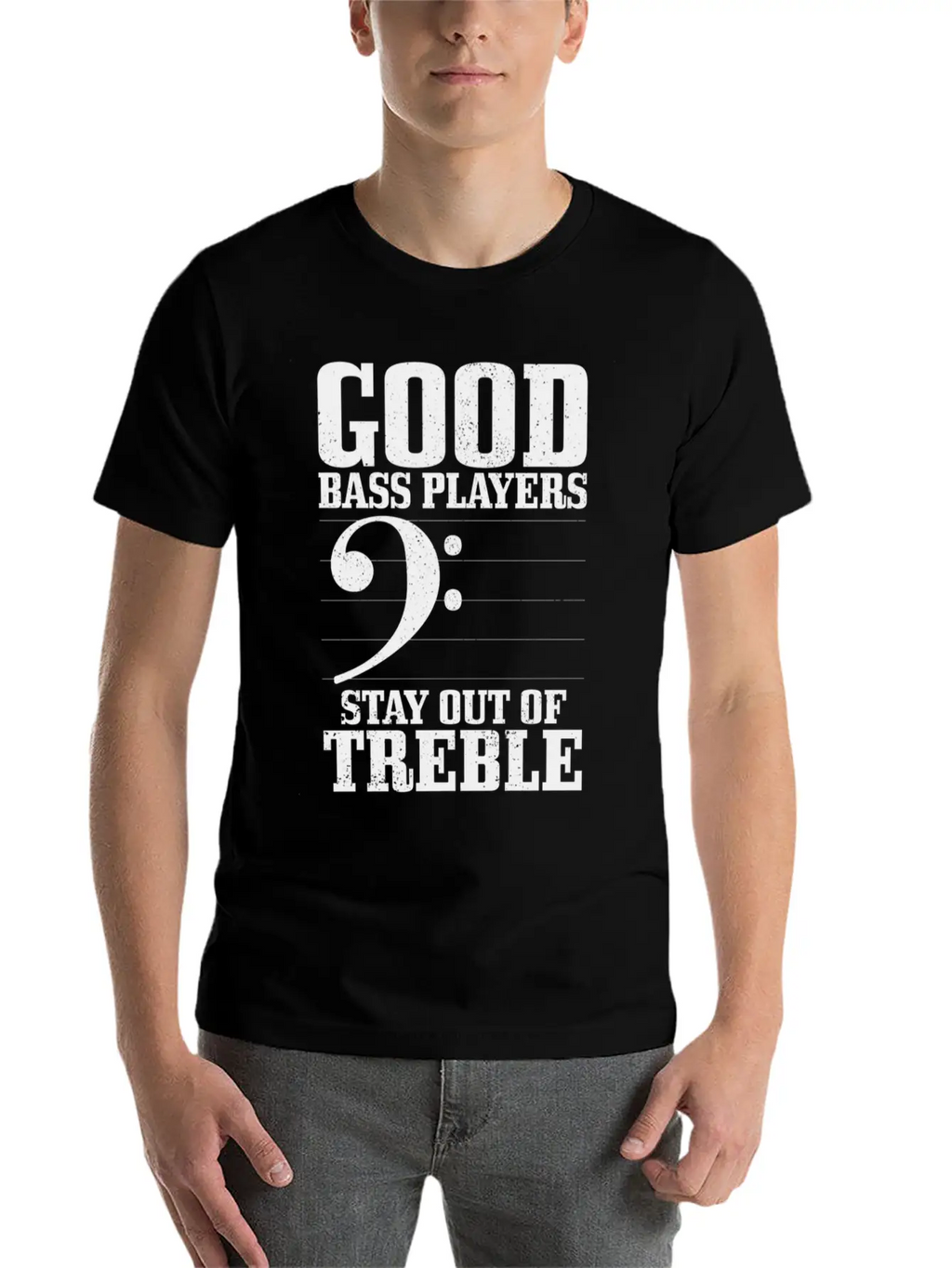 Bass Players Stay Out Of Treble Bassist Classic Cotton Tee – Unisex Comfort For Any Season