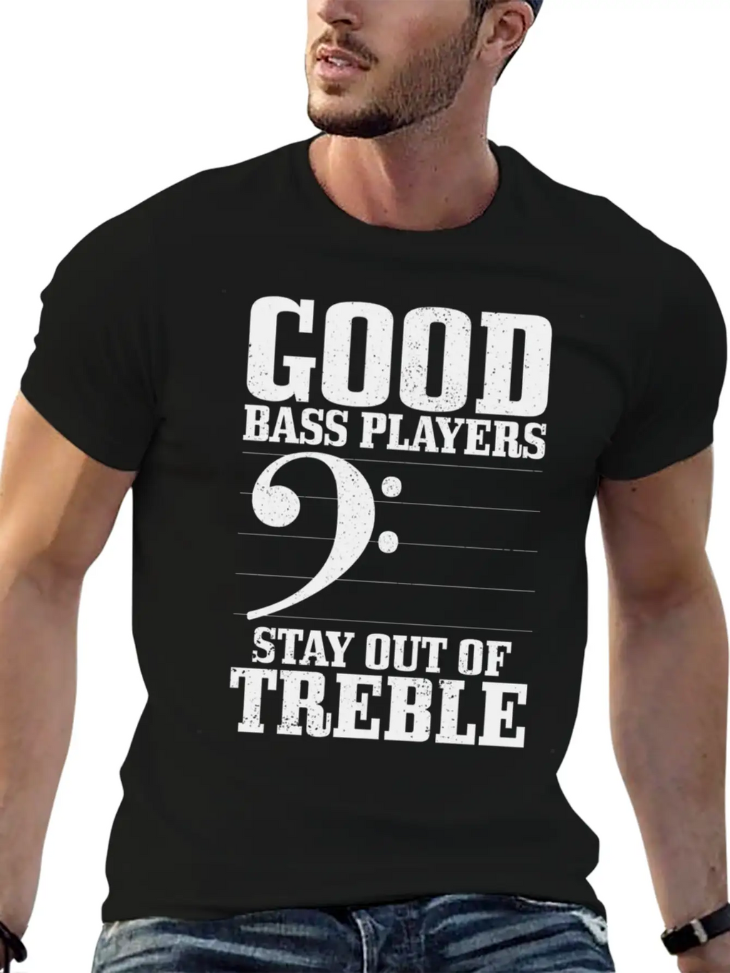 Bass Players Stay Out Of Treble Bassist Classic Cotton Tee – Unisex Comfort For Any Season
