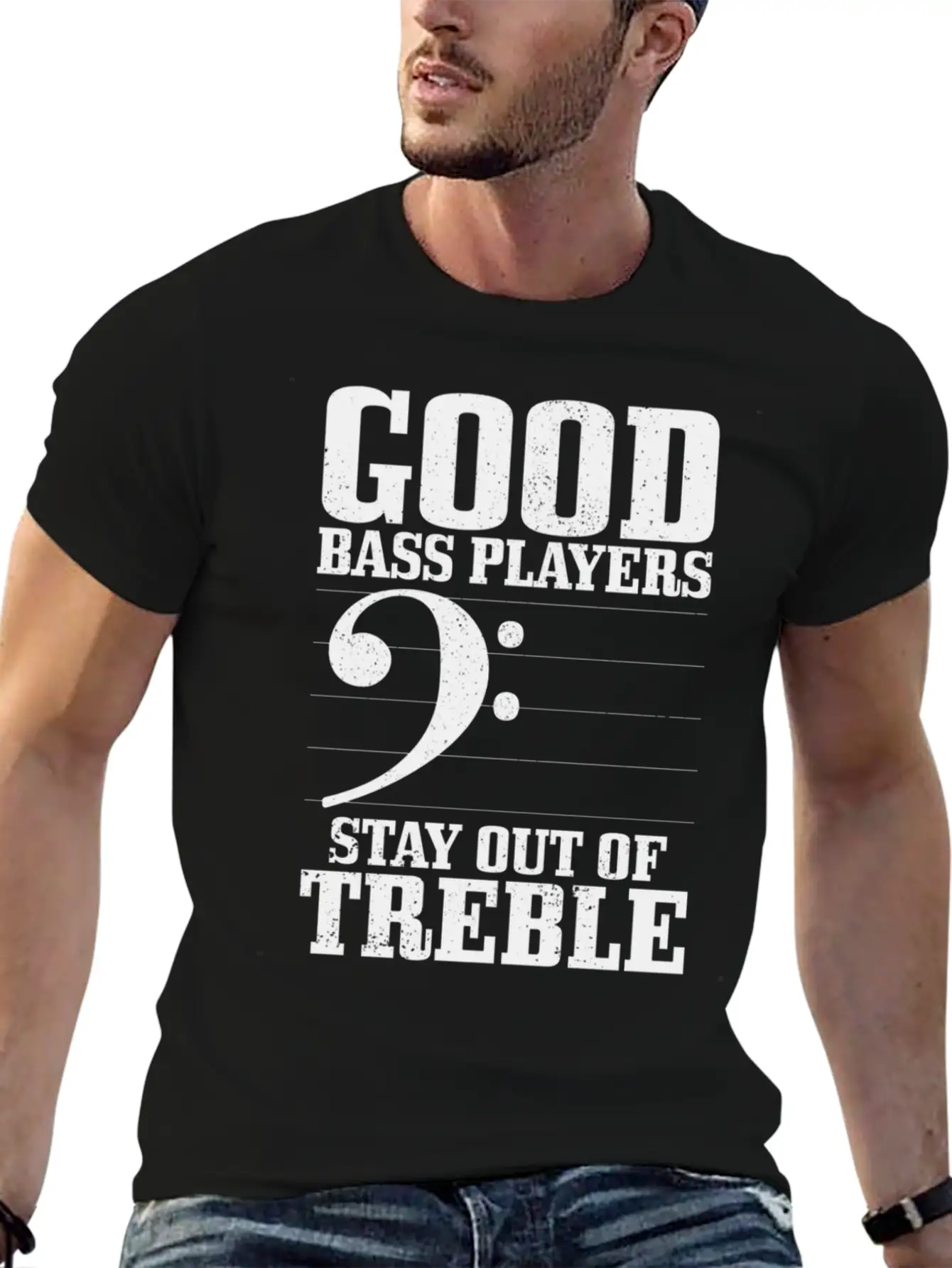 Bass Players Stay Out Of Treble Bassist Classic Cotton Tee – Unisex Comfort For Any Season