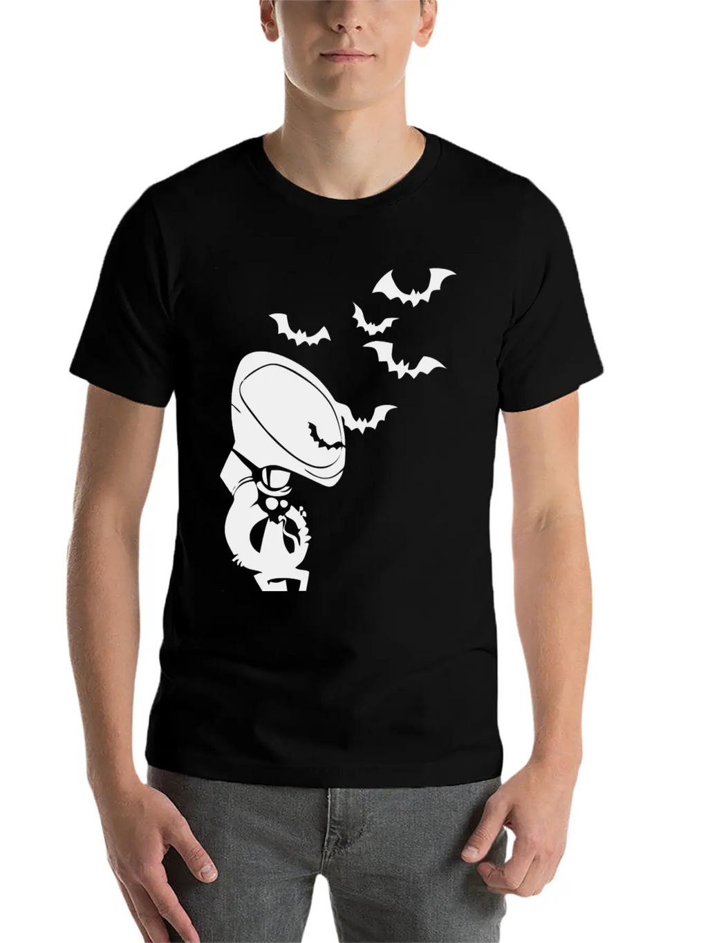 Bat Jazz Cool Relaxed Everyday Tee – Lightweight And Durable Cotton