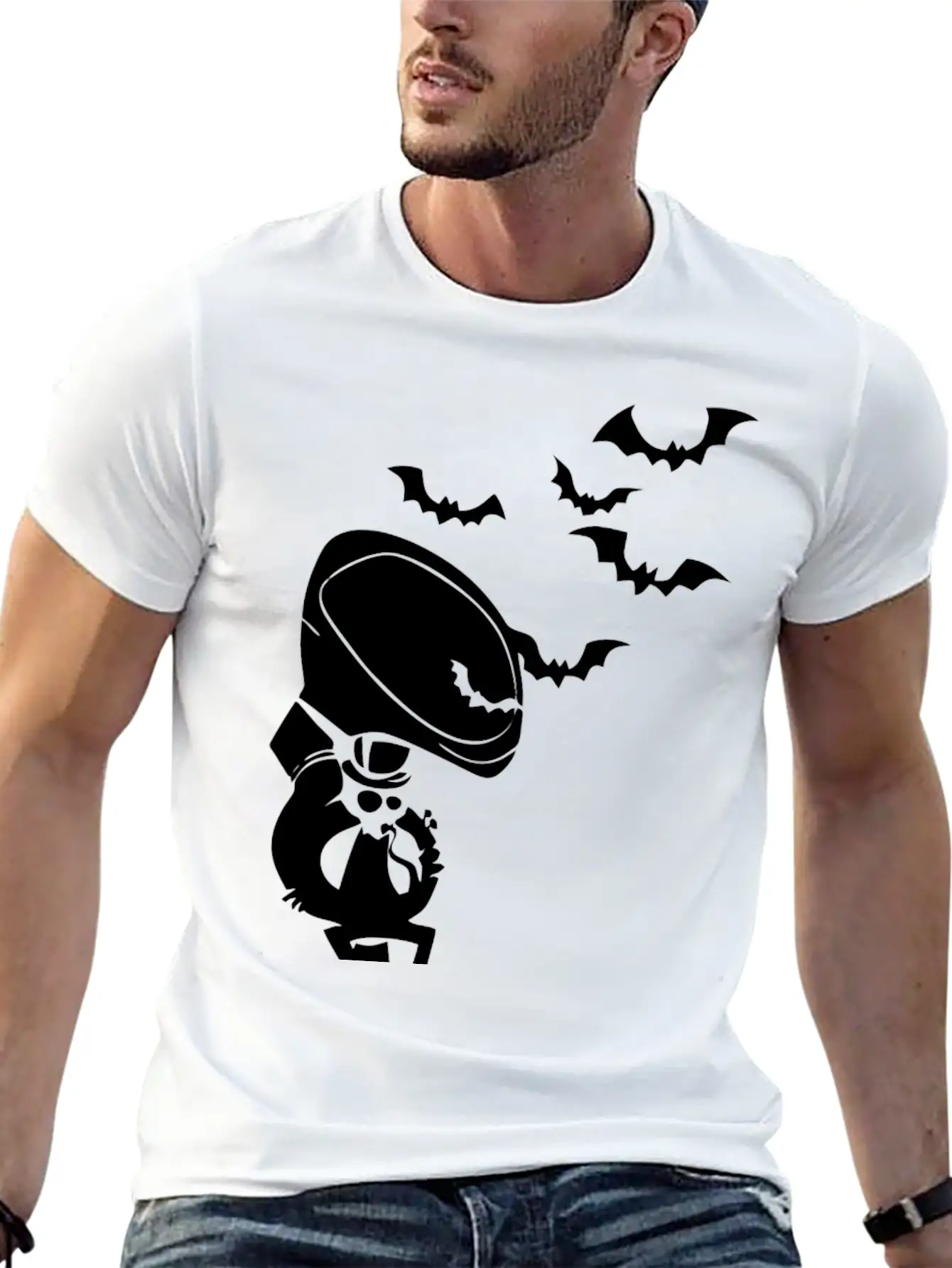 Bat Jazz Cool Relaxed Everyday Tee – Lightweight And Durable Cotton