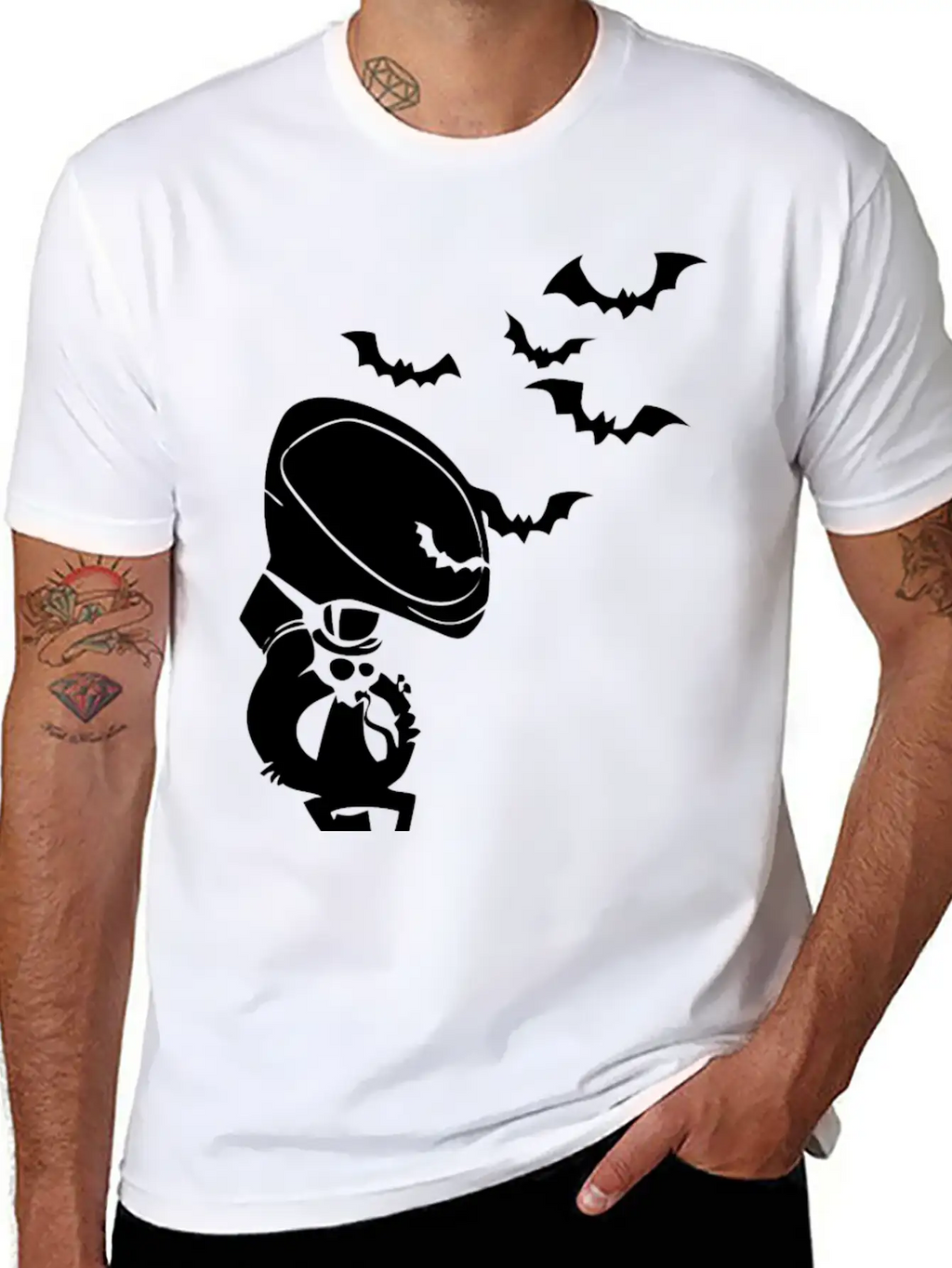 Bat Jazz Cool Relaxed Everyday Tee – Lightweight And Durable Cotton