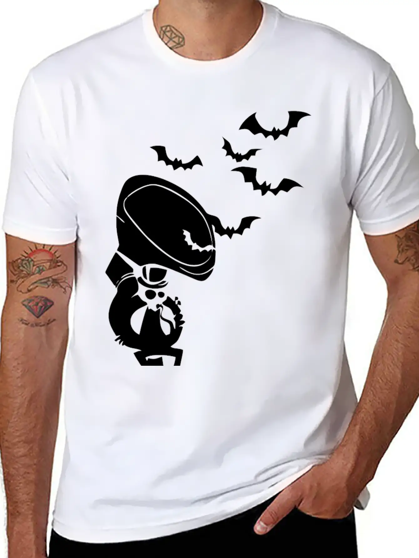 Bat Jazz Cool Relaxed Everyday Tee – Lightweight And Durable Cotton