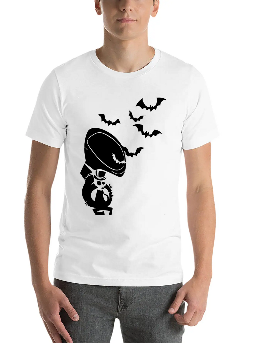 Bat Jazz Cool Relaxed Everyday Tee – Lightweight And Durable Cotton