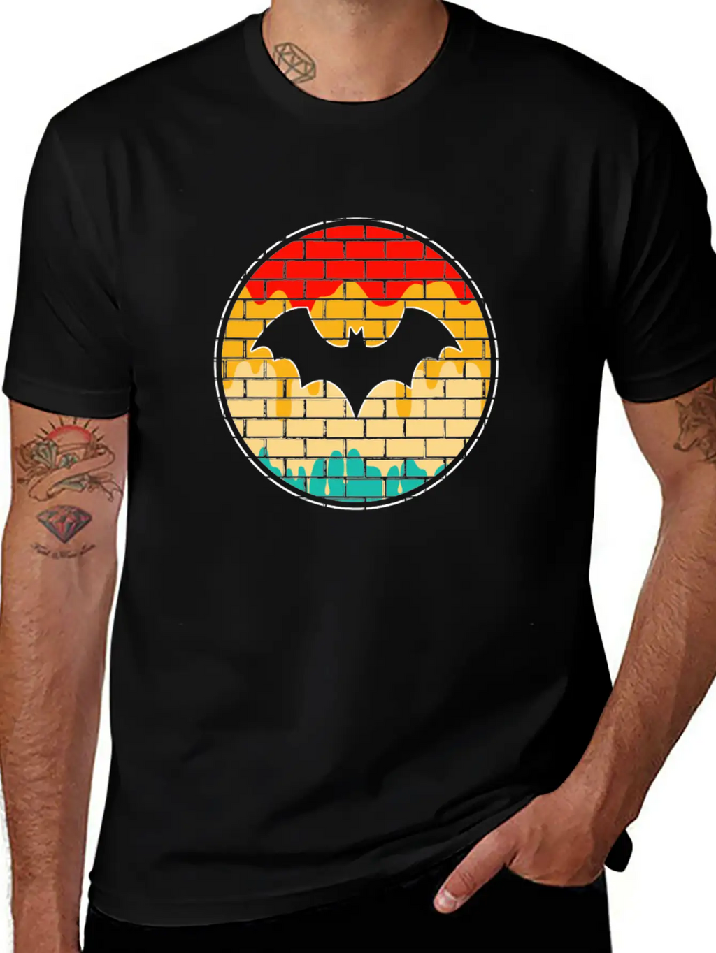 Bat Retro Unisex Casual T-Shirt – Clean Design For Daily Comfort