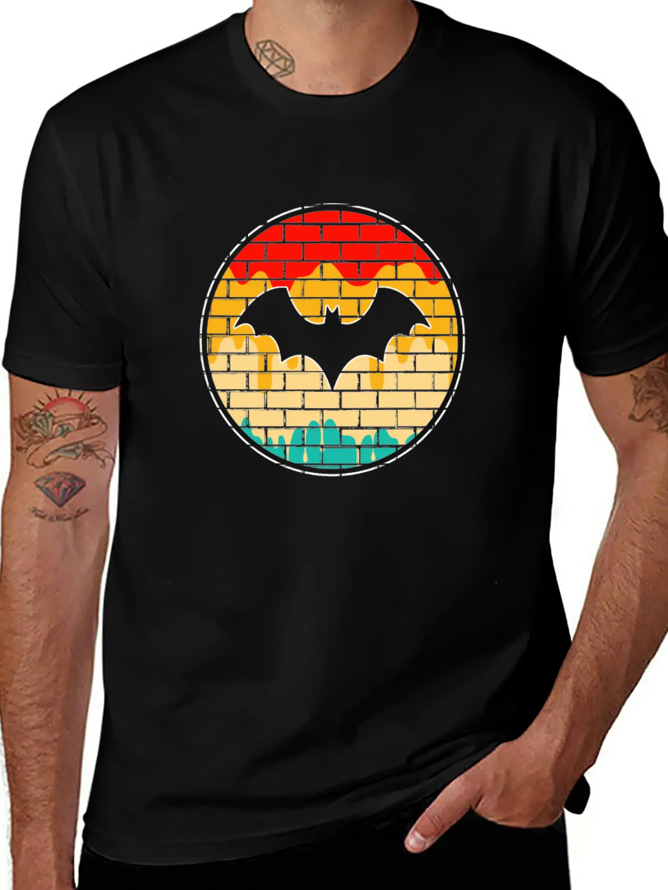 Bat Retro Unisex Casual T-Shirt – Clean Design For Daily Comfort