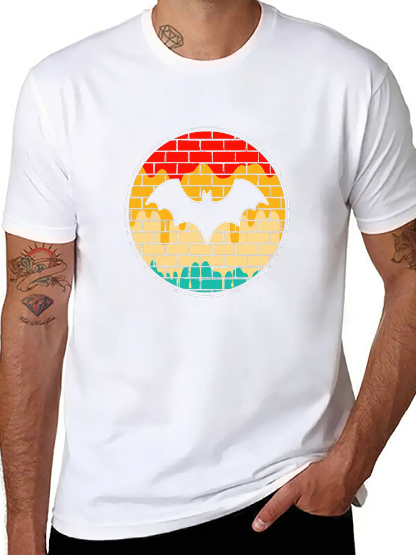 Bat Retro Unisex Casual T-Shirt – Clean Design For Daily Comfort