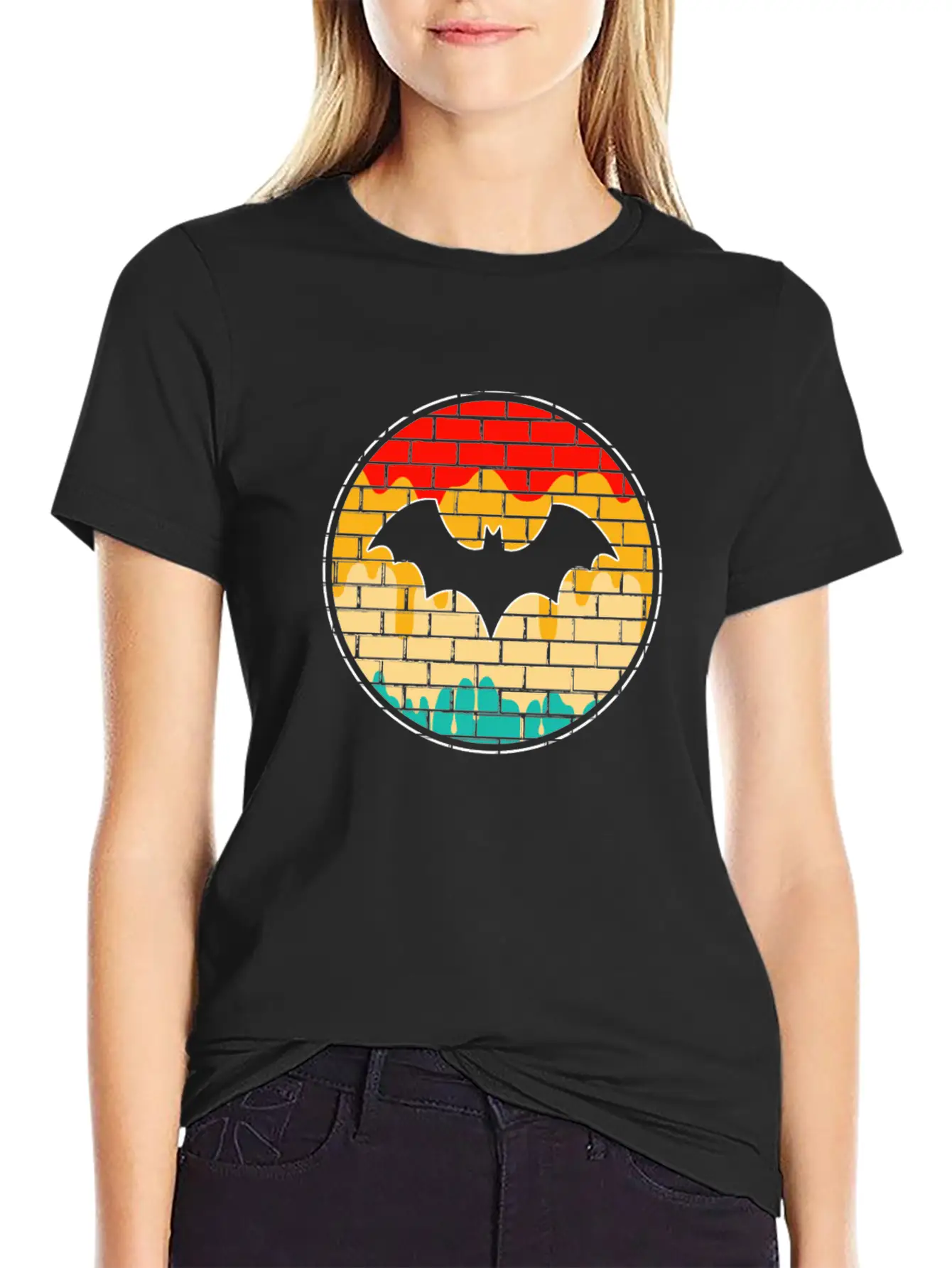 Bat Retro Unisex Casual T-Shirt – Clean Design For Daily Comfort