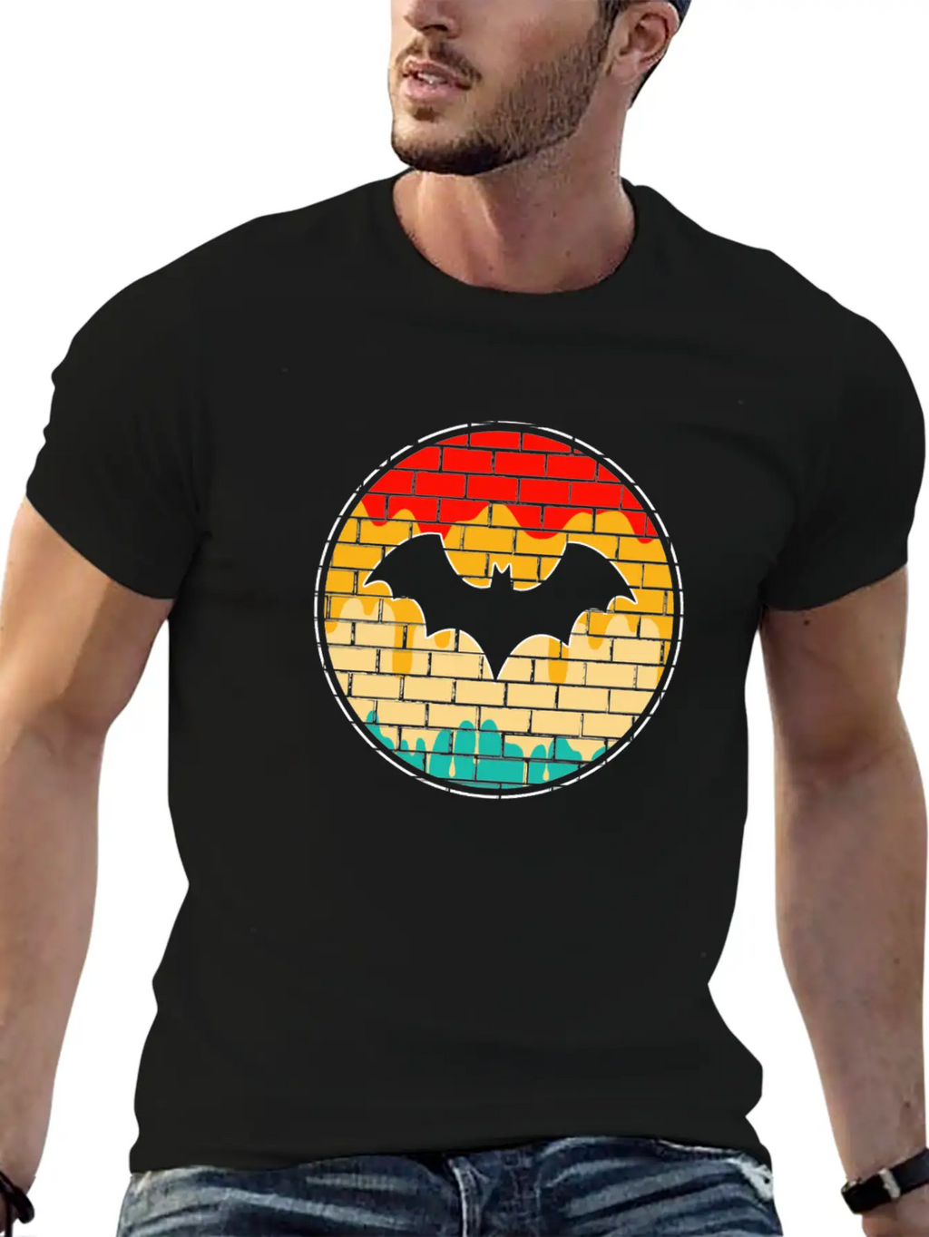 Bat Retro Unisex Casual T-Shirt – Clean Design For Daily Comfort