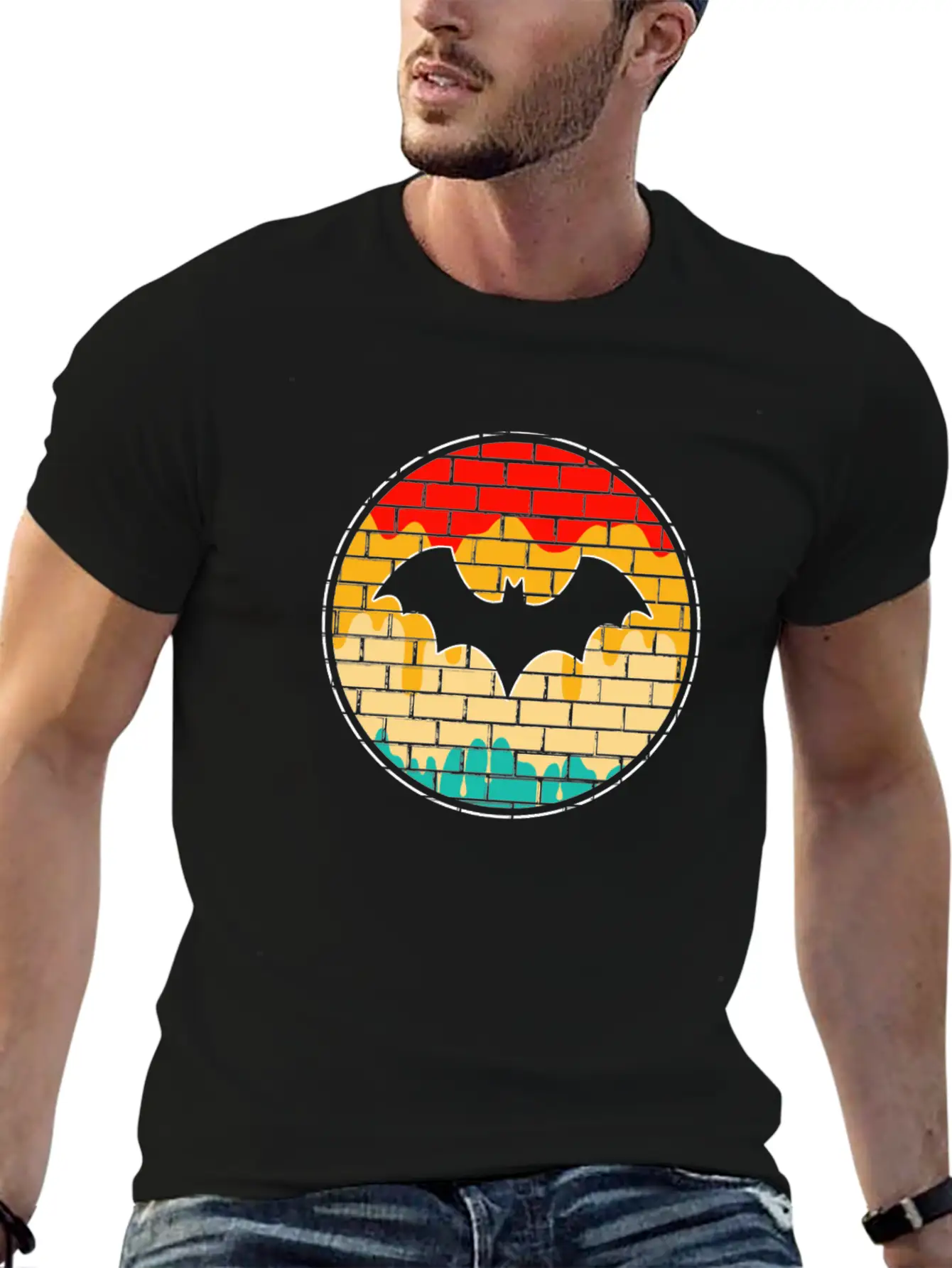 Bat Retro Unisex Casual T-Shirt – Clean Design For Daily Comfort