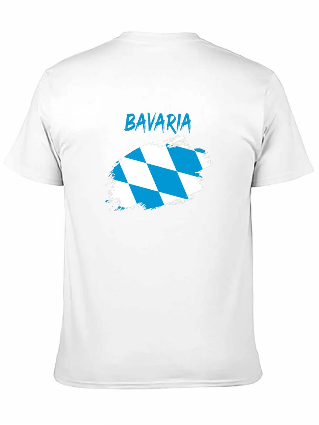 Bavaria Bavarian Flag Banner Rhombus Stylish Everyday T-Shirt – Unisex Basic Cotton Tee