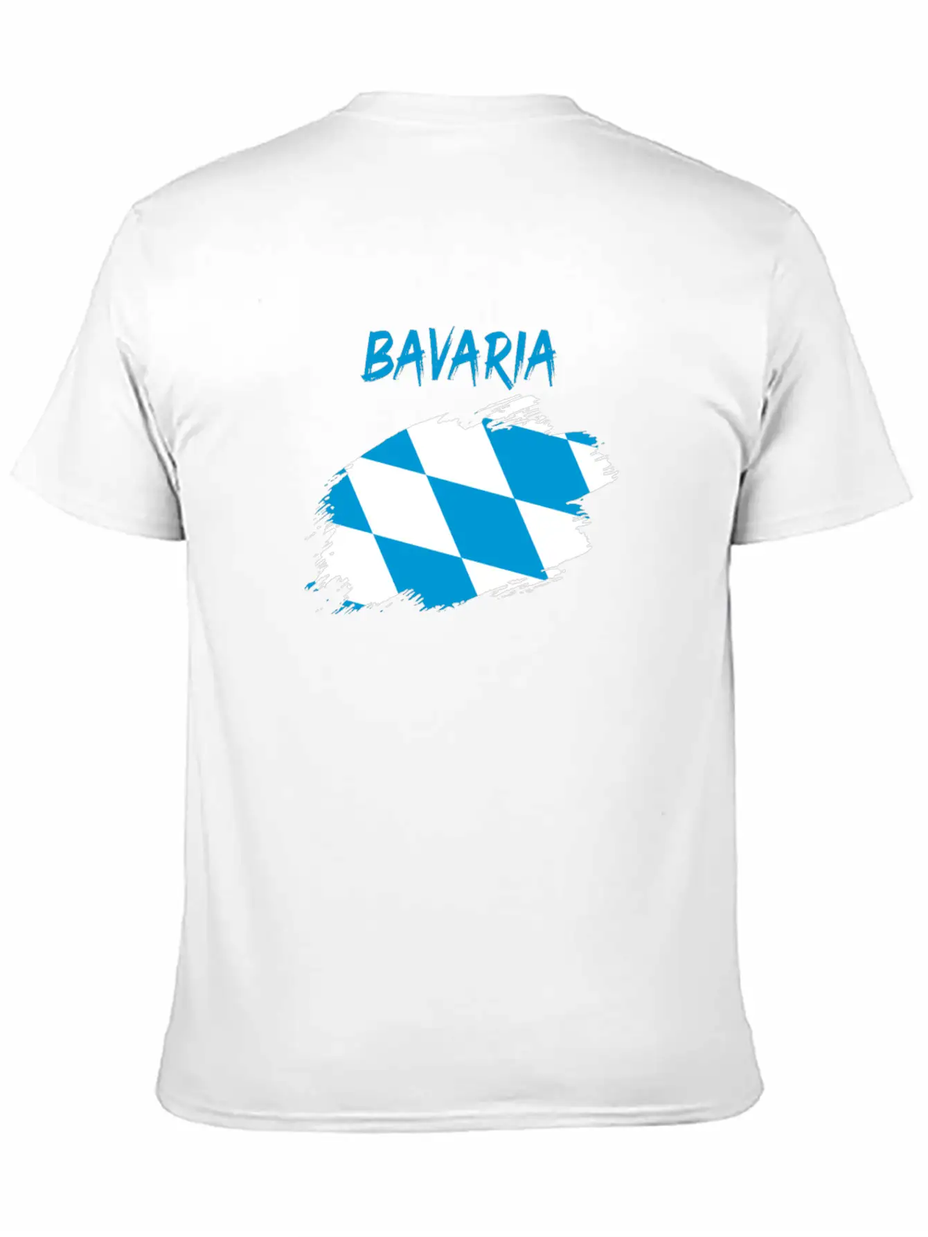 Bavaria Bavarian Flag Banner Rhombus Stylish Everyday T-Shirt – Unisex Basic Cotton Tee