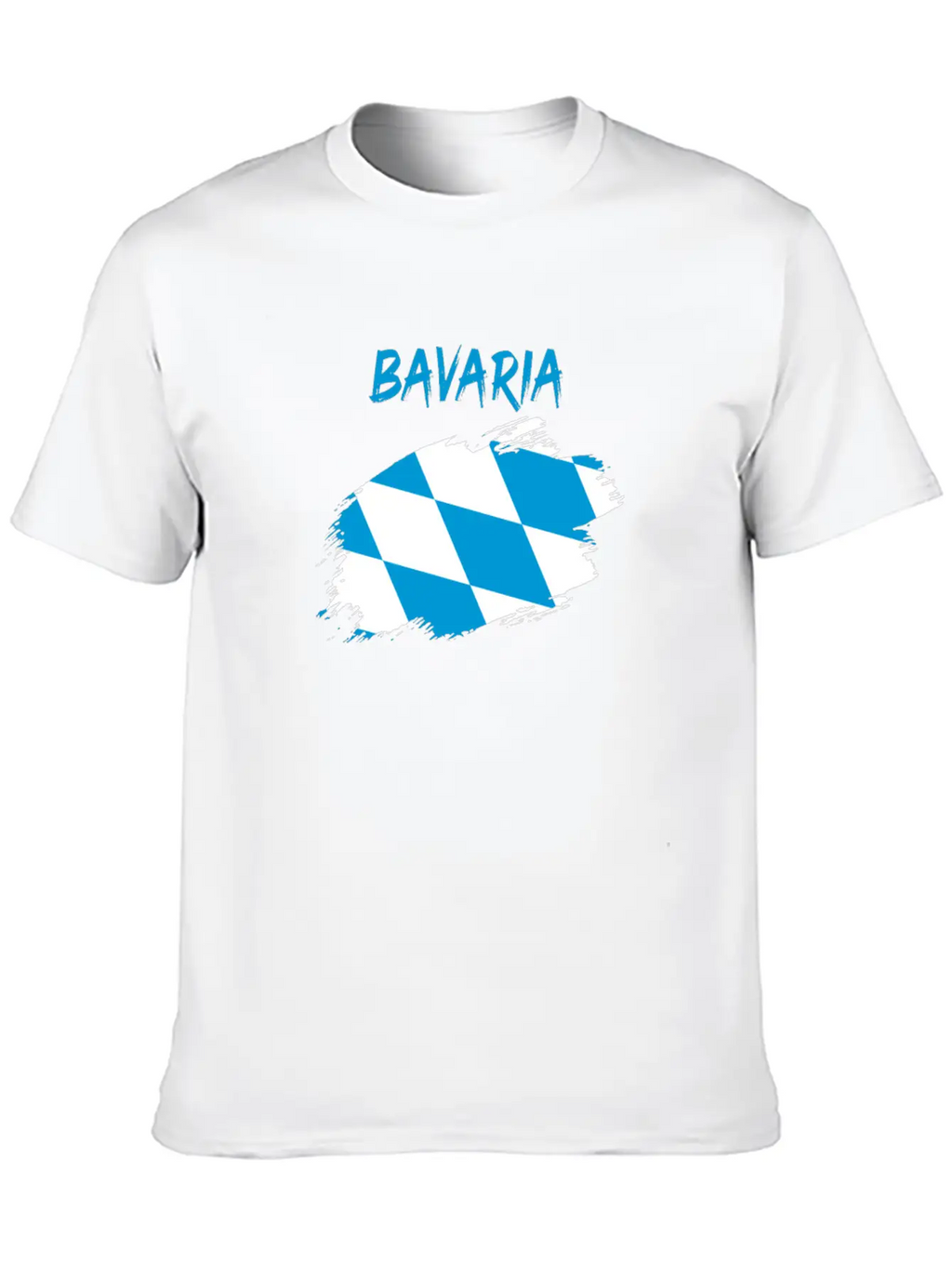 Bavaria Bavarian Flag Banner Rhombus Stylish Everyday T-Shirt – Unisex Basic Cotton Tee