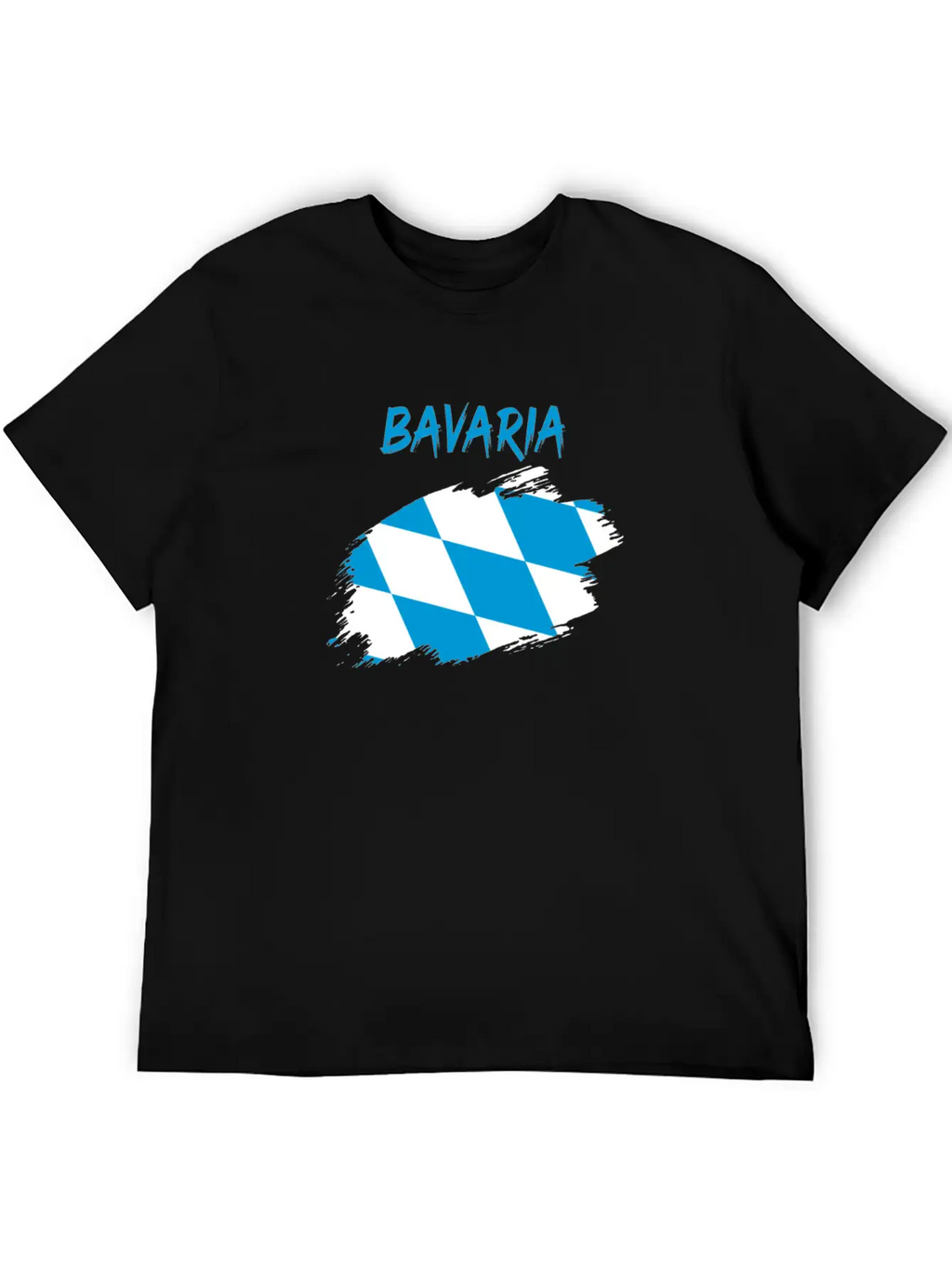Bavaria Bavarian Flag Banner Rhombus Stylish Everyday T-Shirt – Unisex Basic Cotton Tee