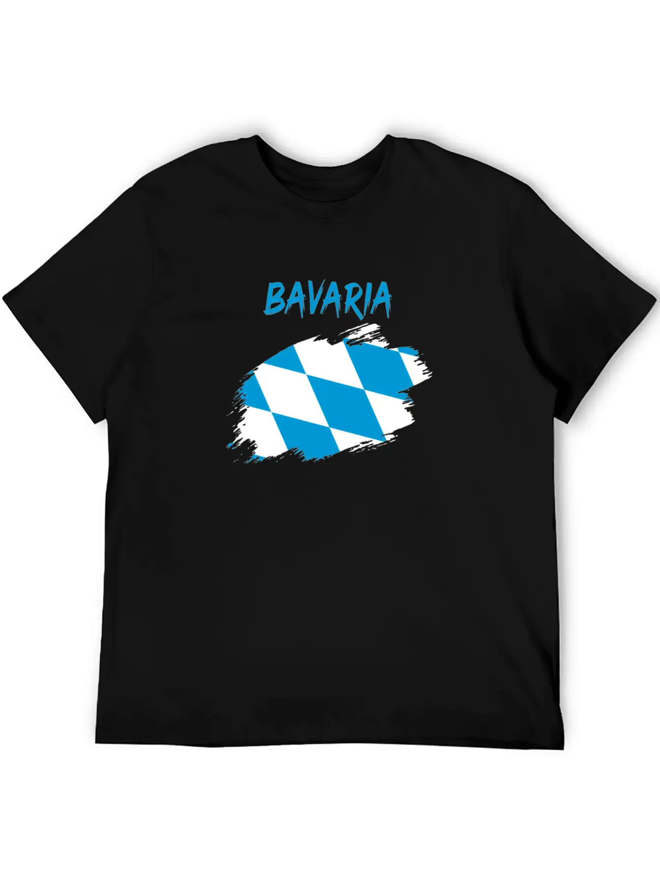Bavaria Bavarian Flag Banner Rhombus Stylish Everyday T-Shirt – Unisex Basic Cotton Tee