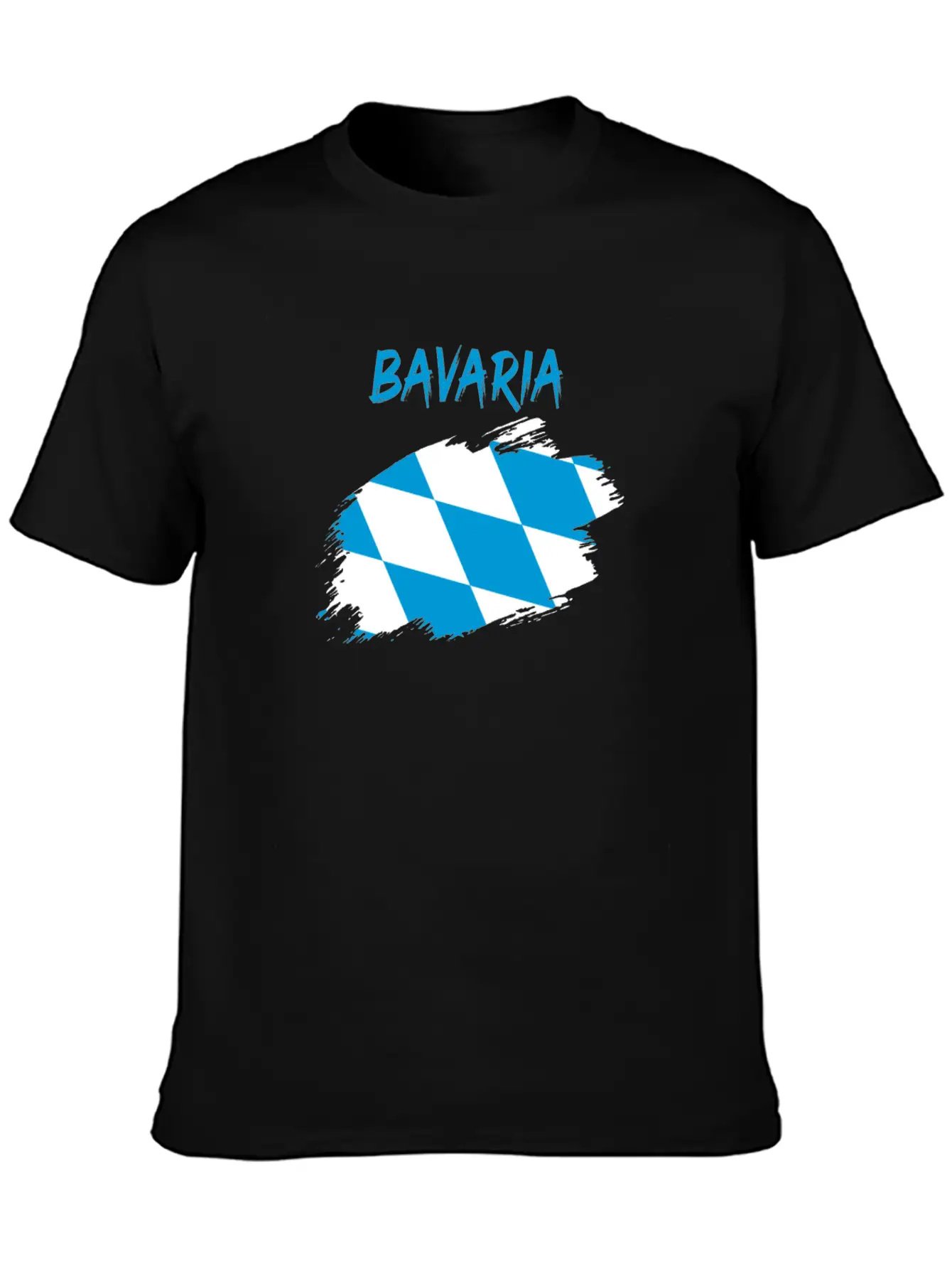 Bavaria Bavarian Flag Banner Rhombus Stylish Everyday T-Shirt – Unisex Basic Cotton Tee