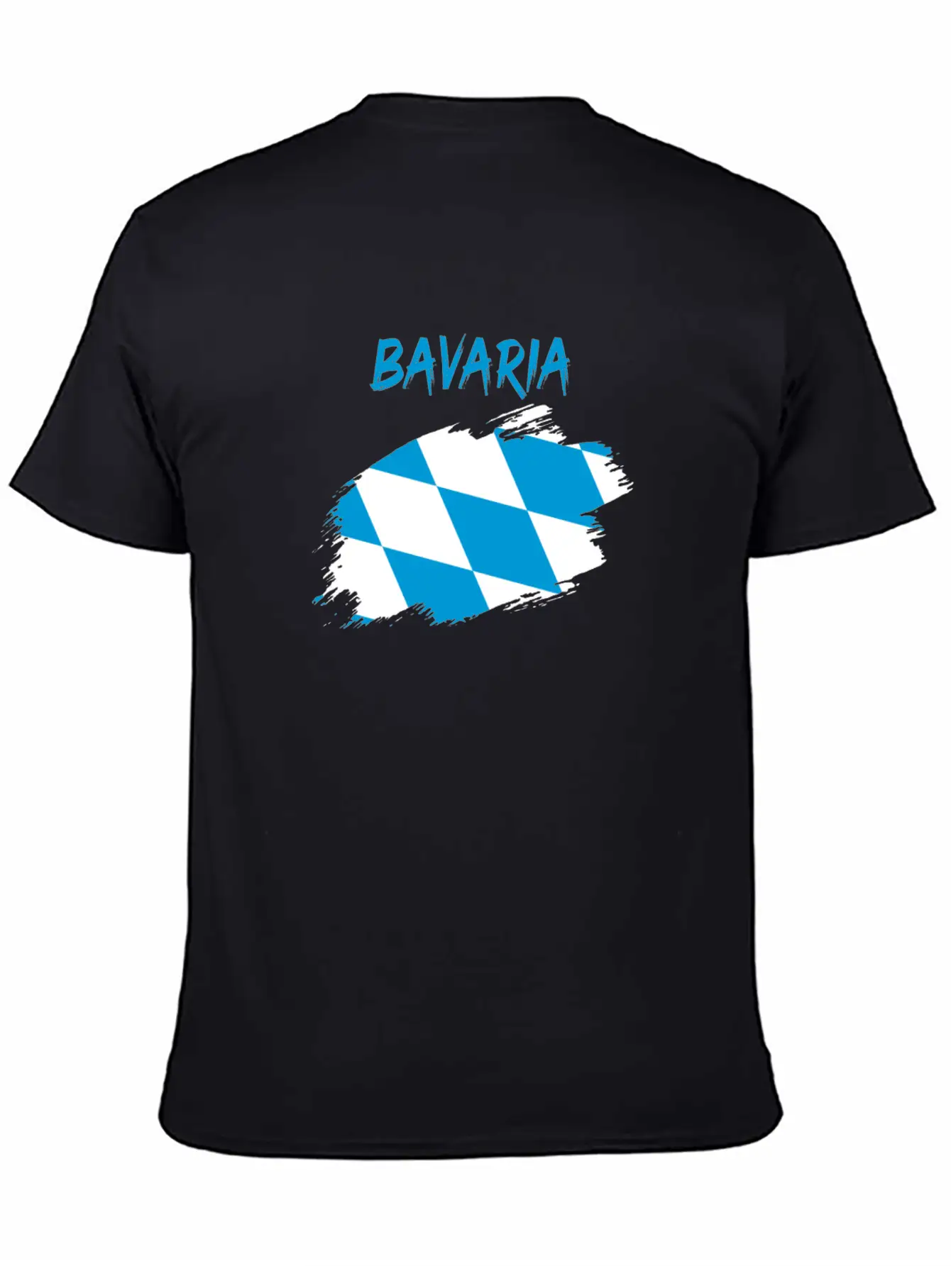 Bavaria Bavarian Flag Banner Rhombus Stylish Everyday T-Shirt – Unisex Basic Cotton Tee