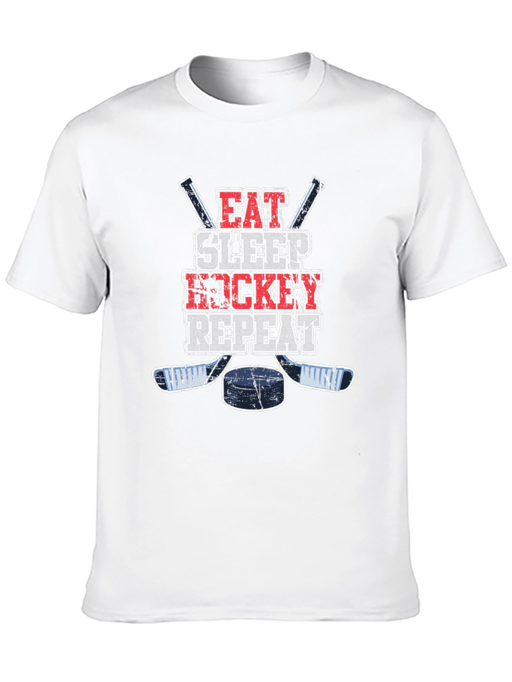 Eat Sleep Hockey Repeat Graphic T-Shirt
