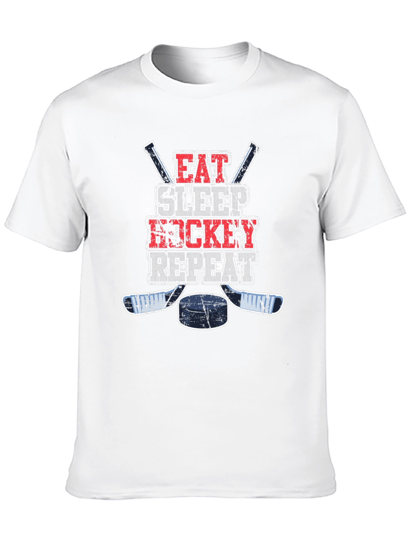 Eat Sleep Hockey Repeat Graphic T-Shirt
