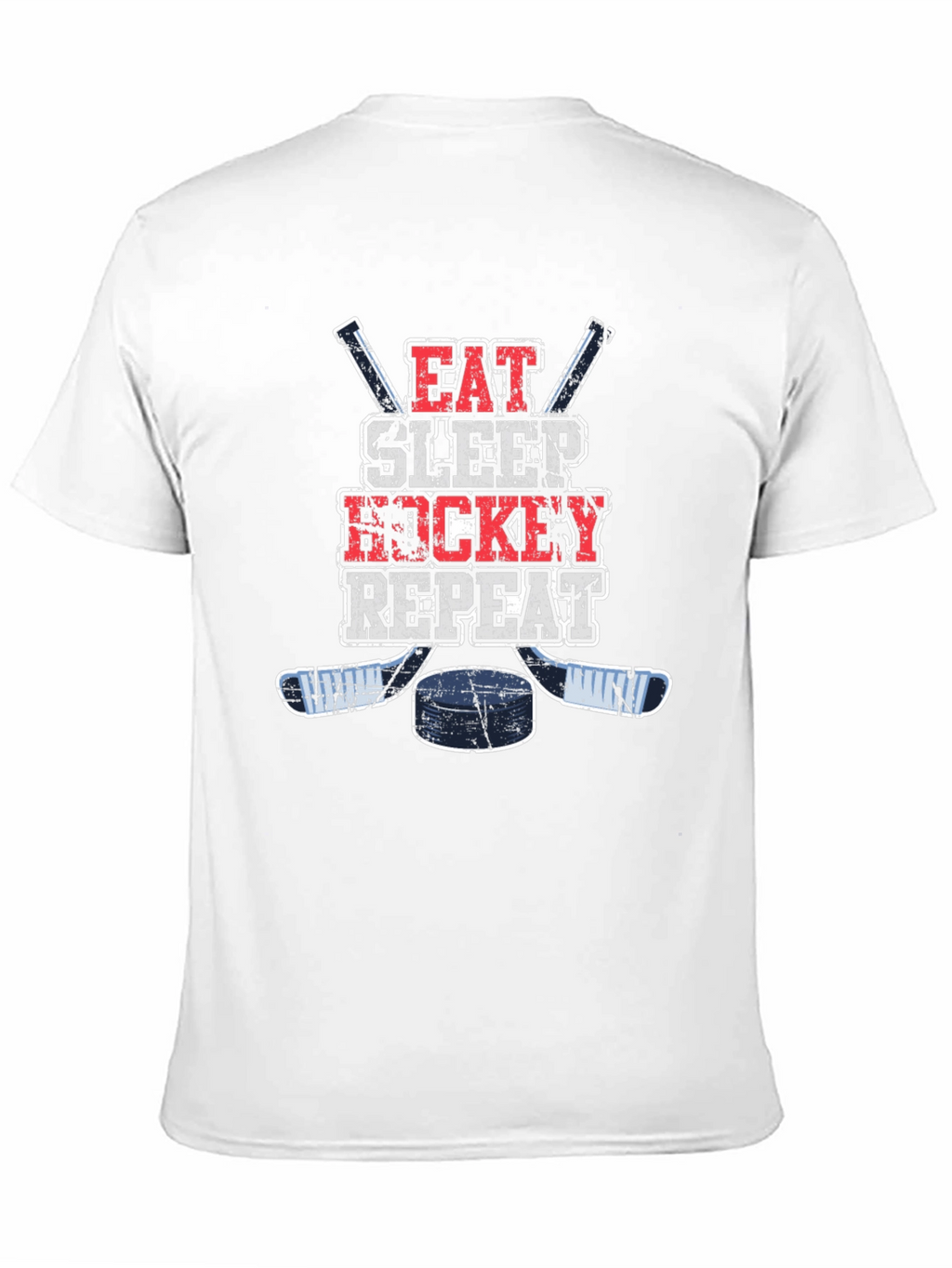 Eat Sleep Hockey Repeat Graphic T-Shirt