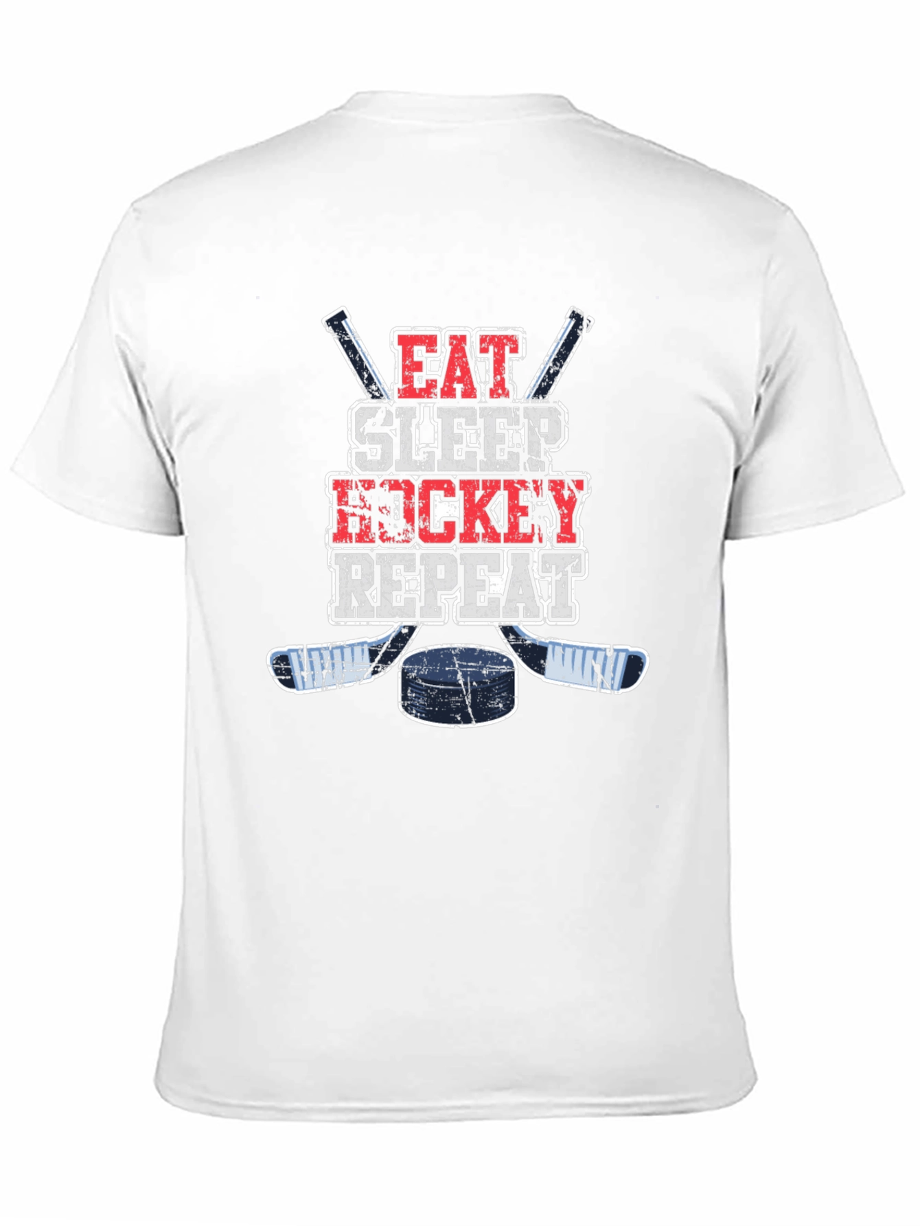 Eat Sleep Hockey Repeat Graphic T-Shirt