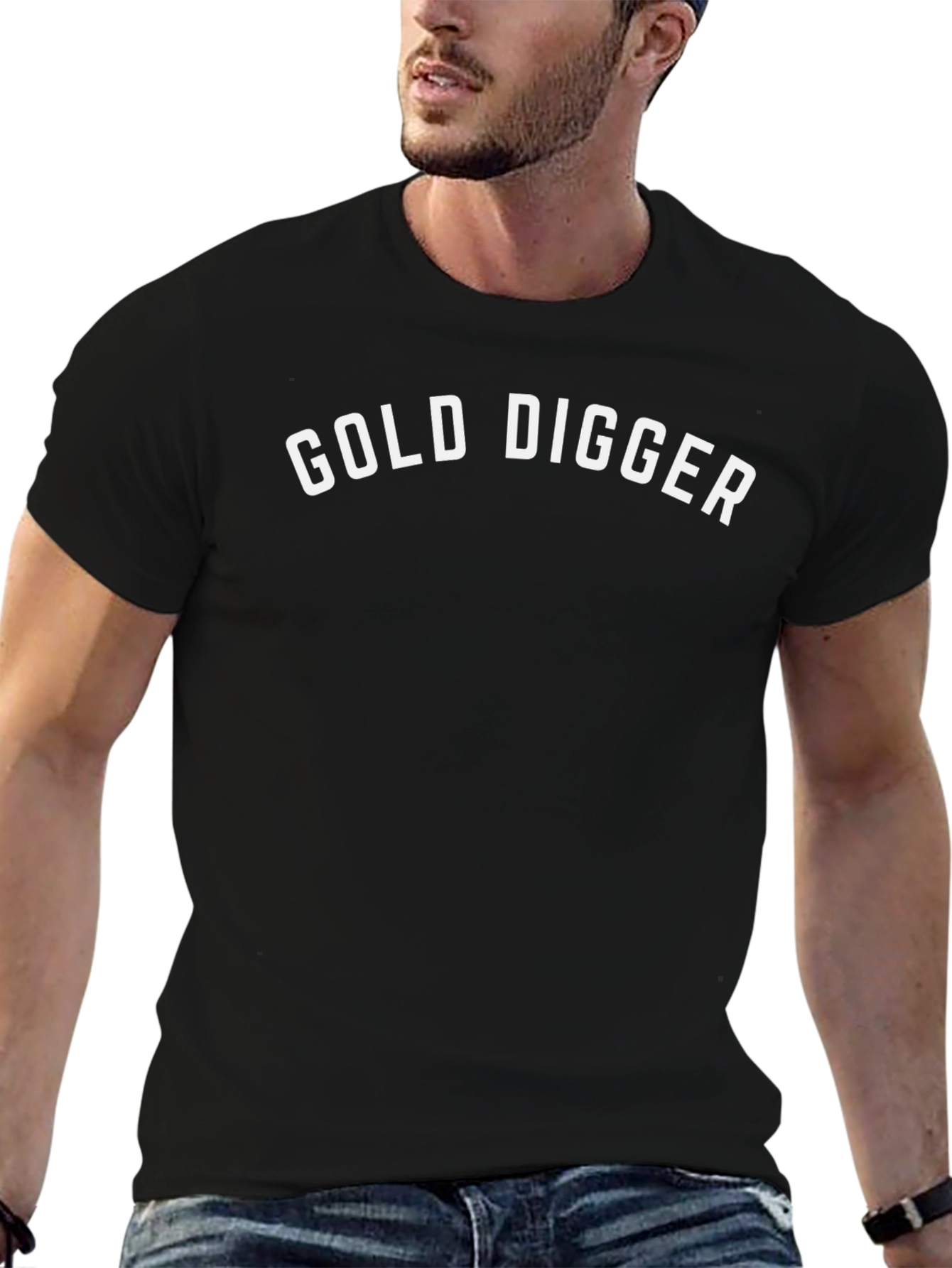Gold Digger Graphic Tee - Black