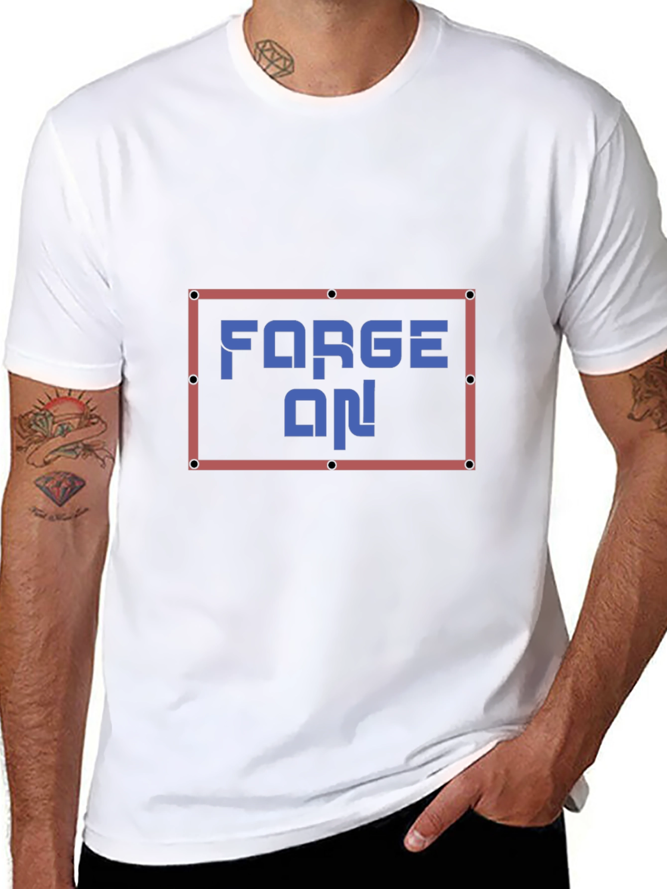 Forge On! Graphic Print T-Shirt