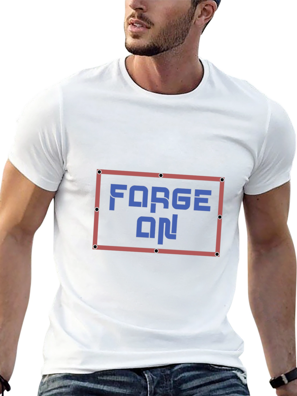 Forge On! Graphic Print T-Shirt