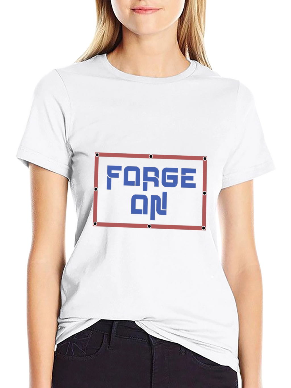 Forge On! Graphic Print T-Shirt